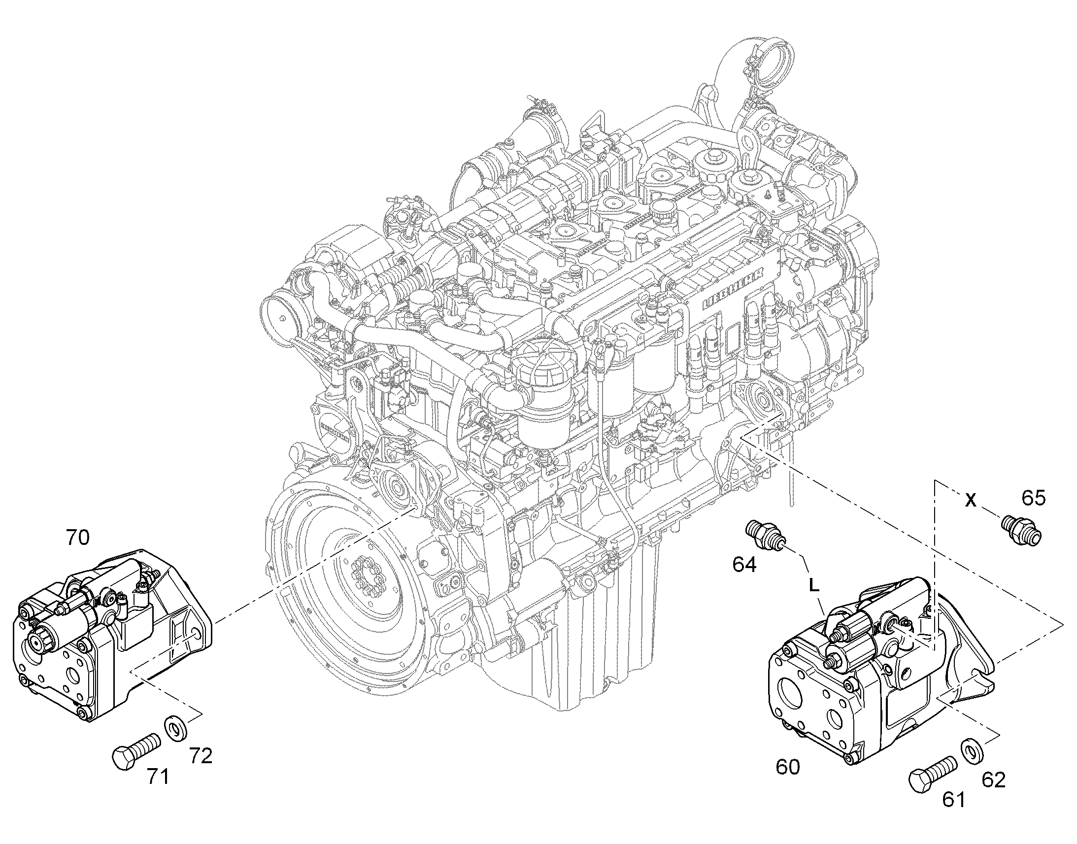 НАСОС АКСИАЛЬНОПОРШНЕВОЙ A10VNO 28cm³/U 10651571 LIEBHERR