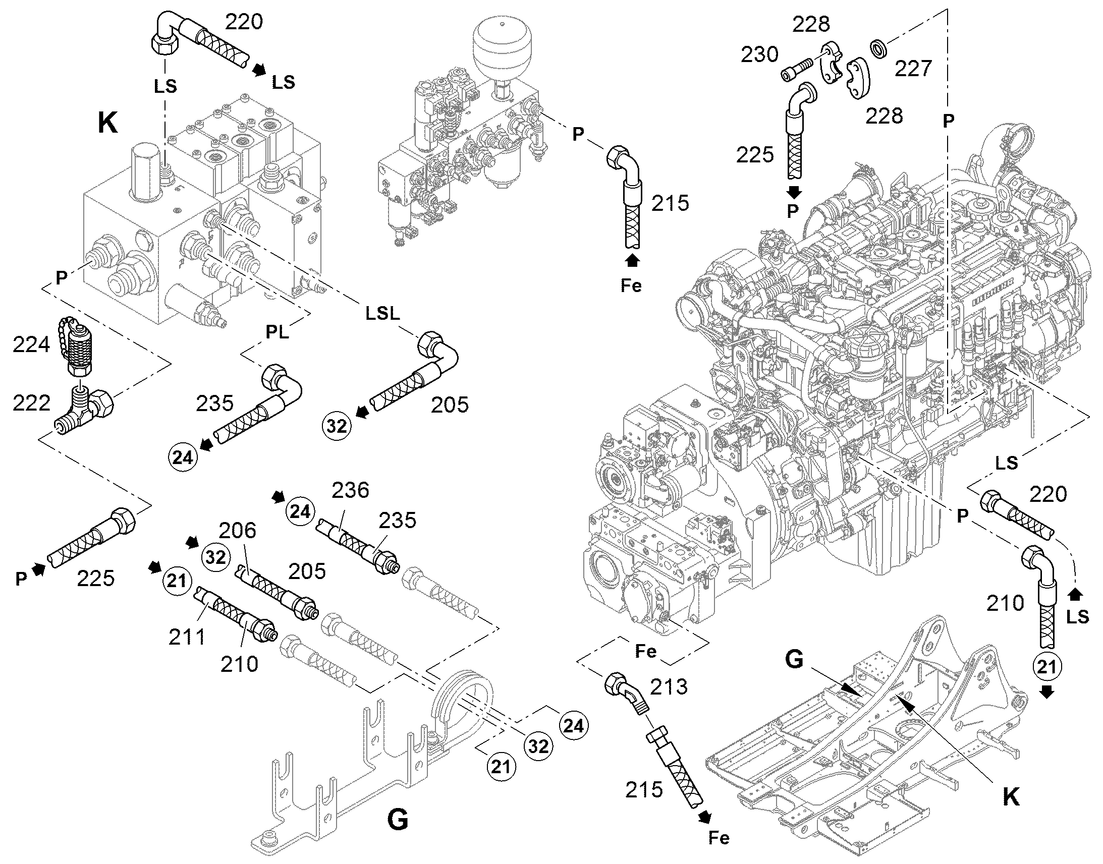 ШЛАНГ 12X2000 11347491 LIEBHERR