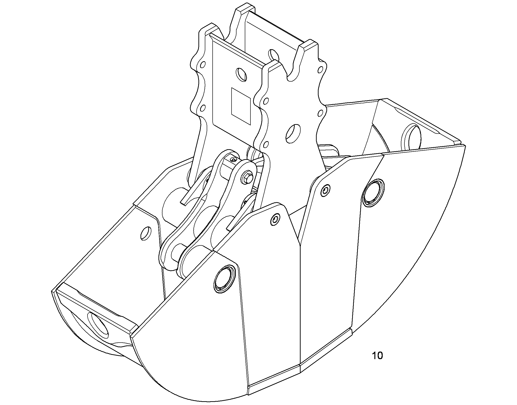 ЧАШИ ГРЕЙФЕРА БЫСТРОСМЕННЫЕ 400mm 0,21m³ 94020744 LIEBHERR