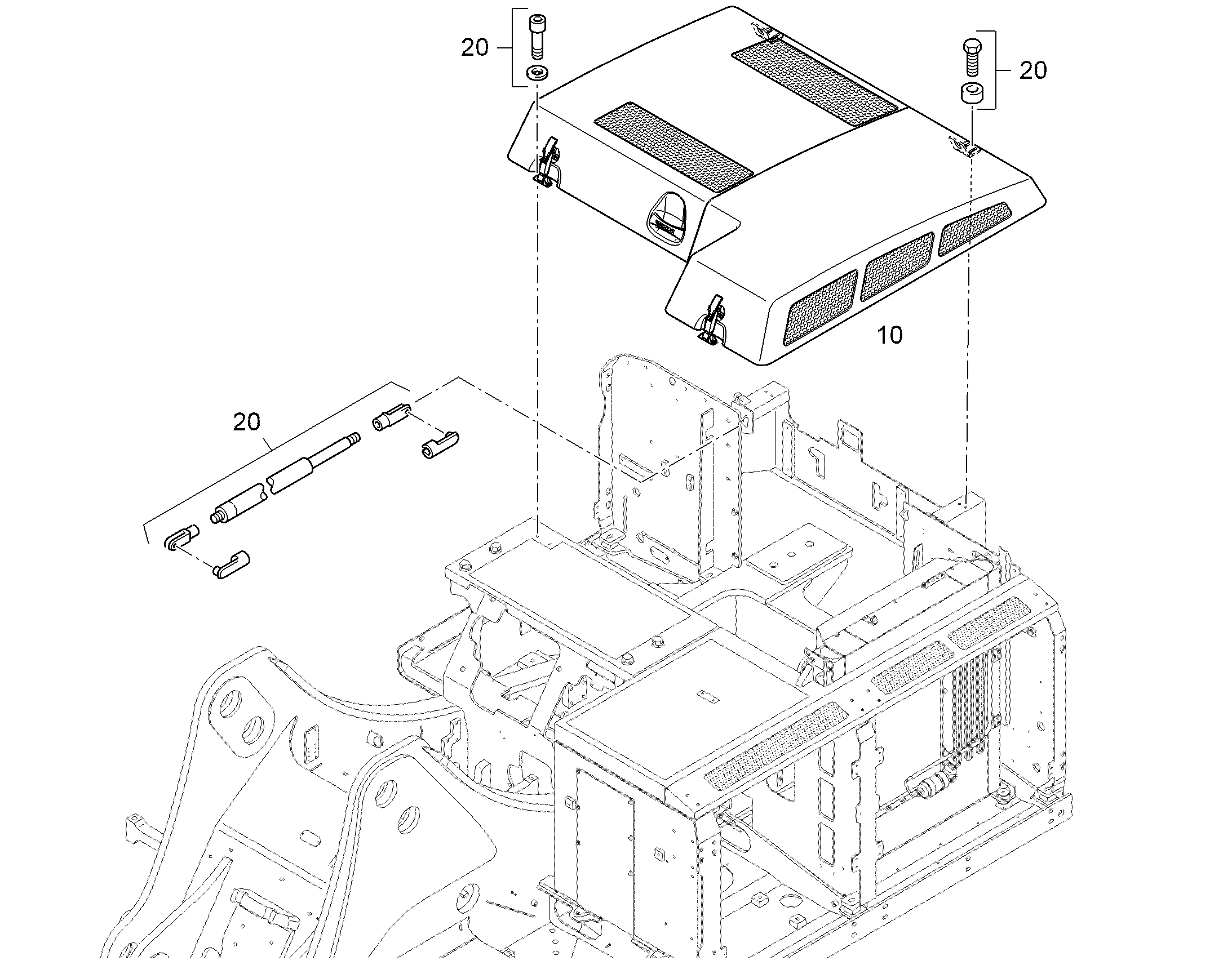 КАПОТ ДВИГАТЕЛЯ 94010409 LIEBHERR