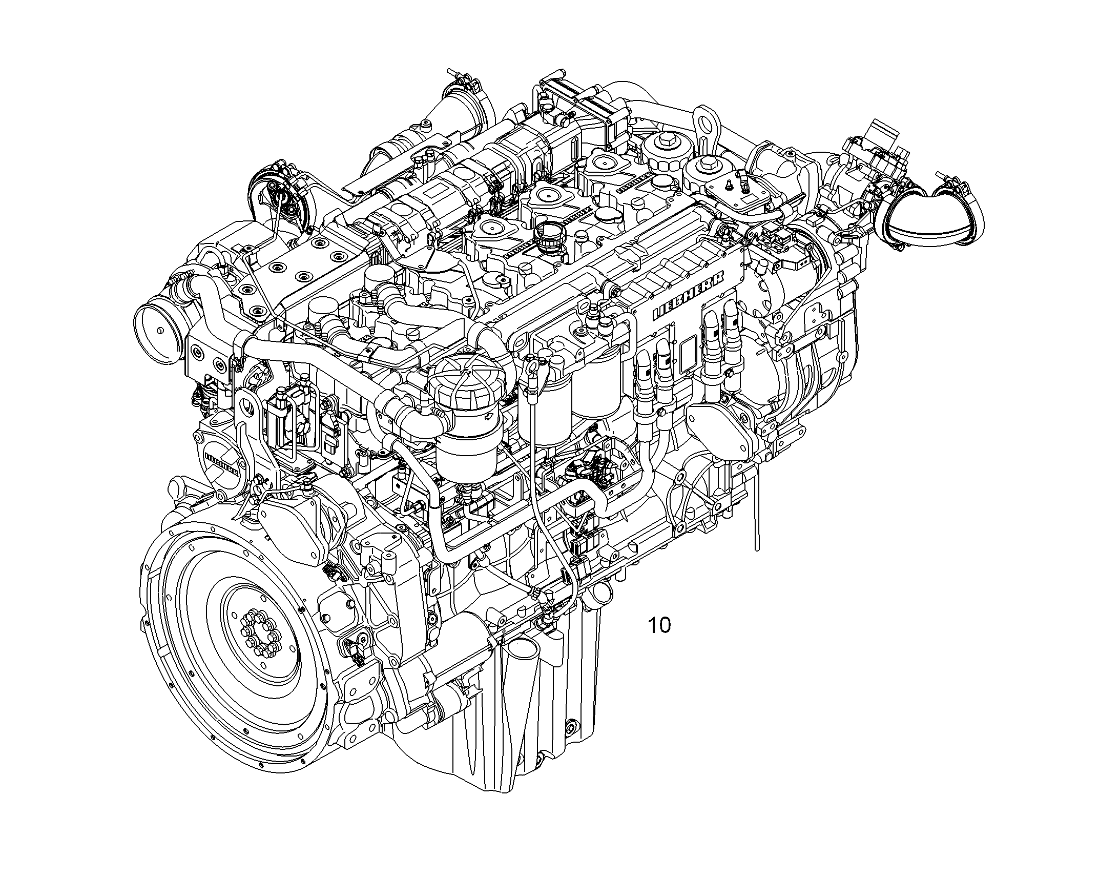 ДВИГАТЕЛЬ ДИЗЕЛЬНЫЙ D936 A7 270 kW 10124163 LIEBHERR