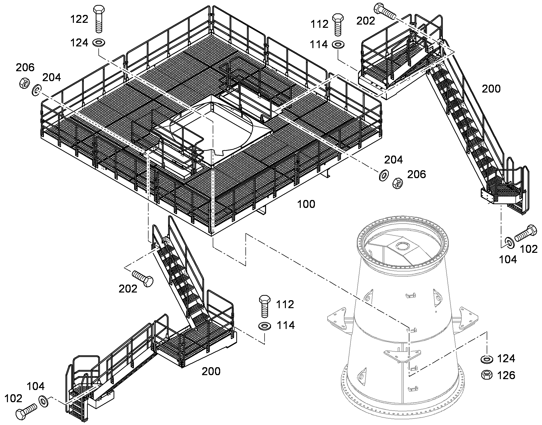 ПЛАТФОРМА 11001335 LIEBHERR