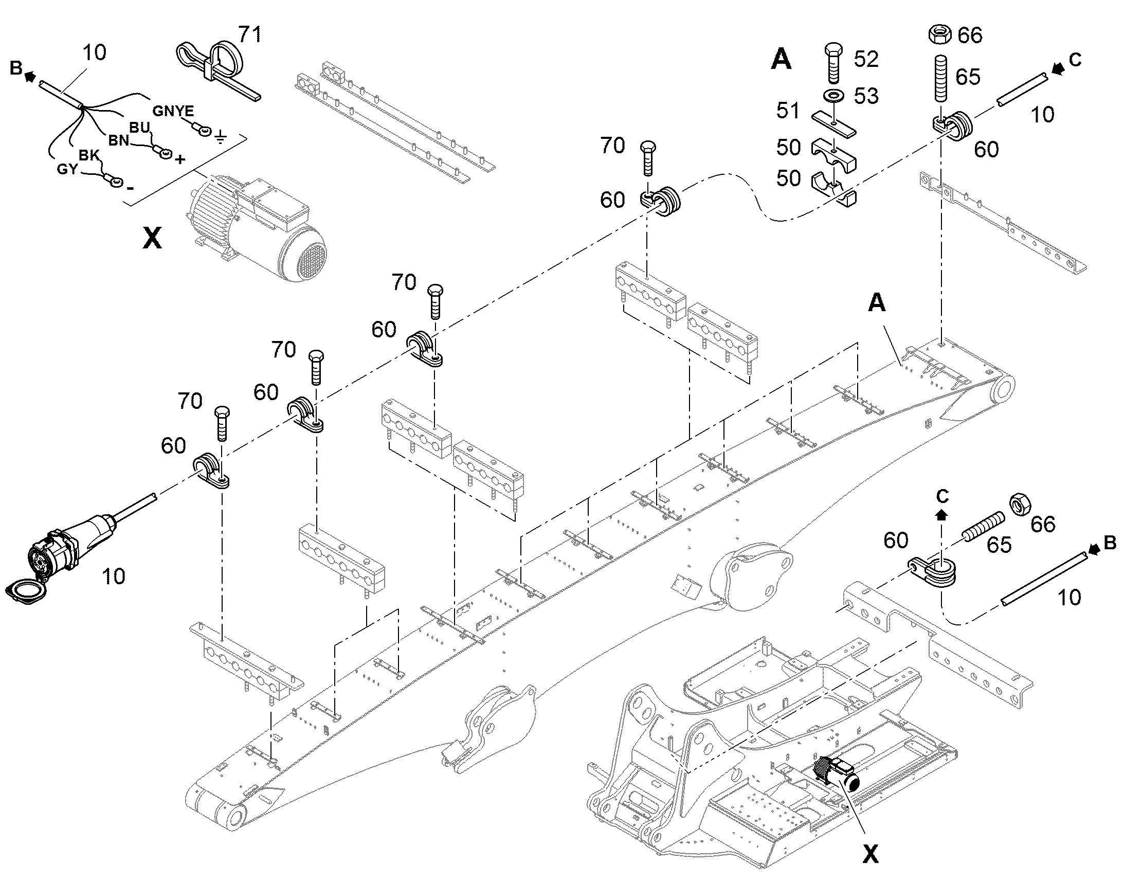 К-Т ПРОВОДОВ - МАГН.УСТР-ВО 18M, DS3 94030064 LIEBHERR