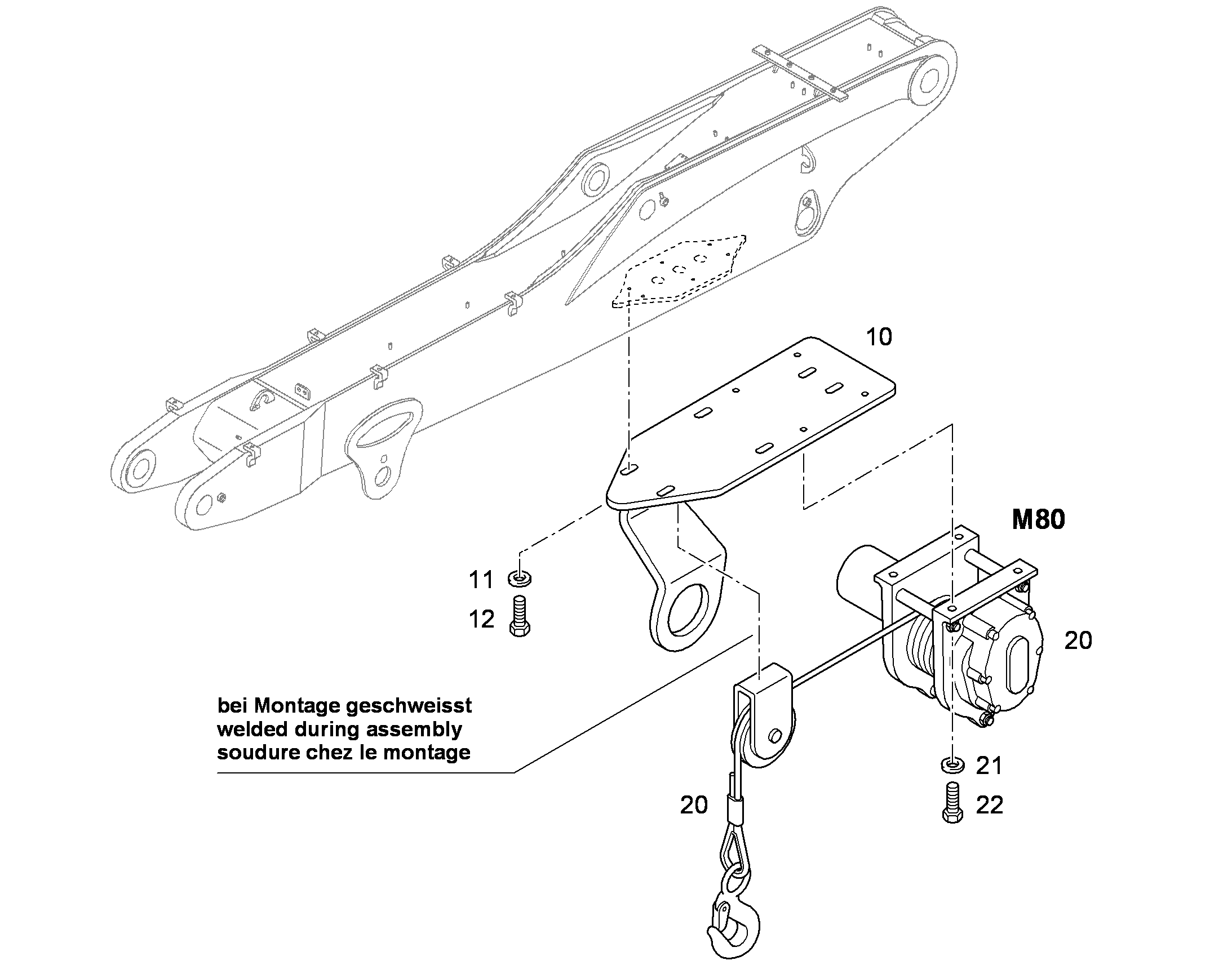 ЛЕБЕДКА КАНАТНАЯ 10290978 LIEBHERR