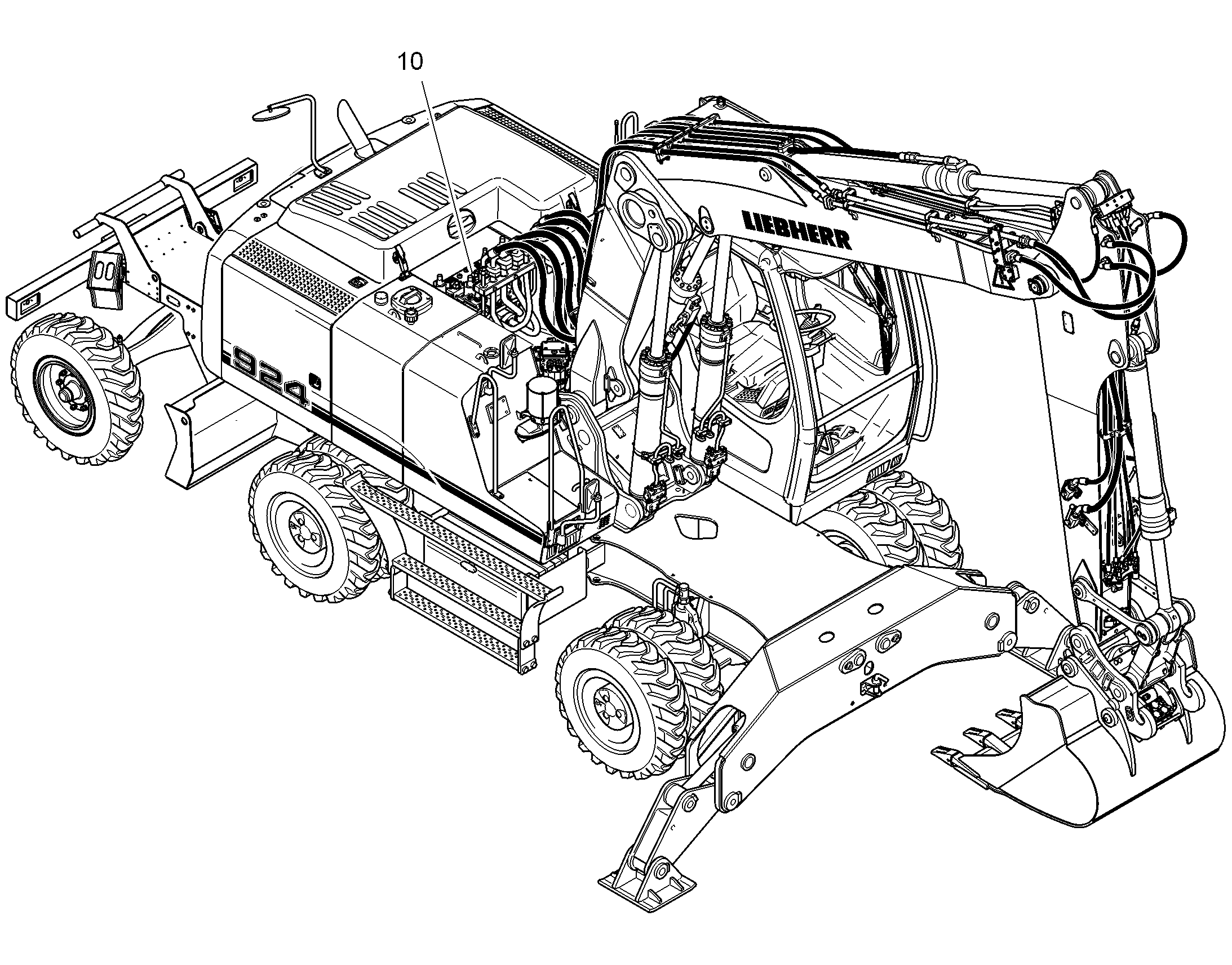 ПОДГОТОВКА КРЕПЛЕНИЯ Д.ЭКРАНА 94000566 LIEBHERR