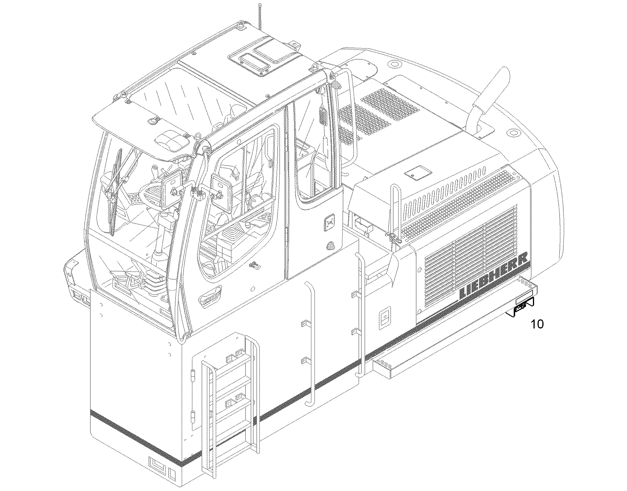 ОСТАНОВКА ДВИГАТ. НА БАЛЛАСТЕ 94019183 LIEBHERR
