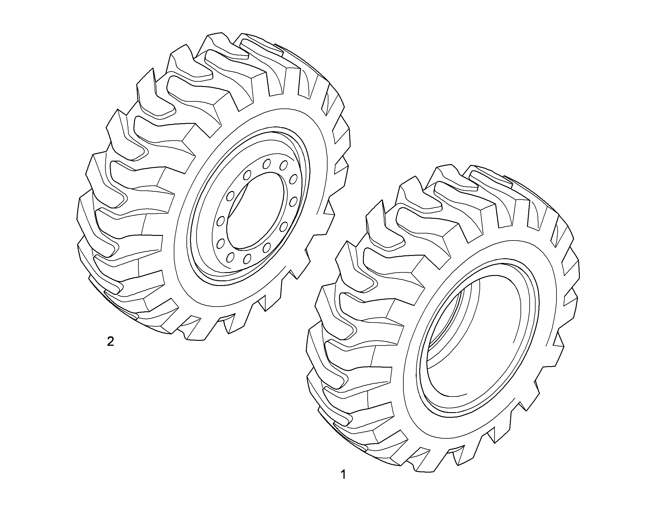 ШИНЫ ЛЕВЫЕ 11.00 - 20XEM-22 9592491 LIEBHERR