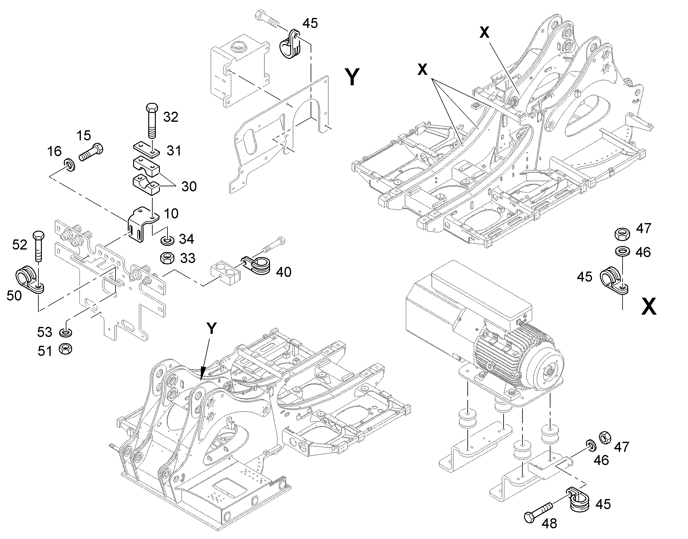 СКОБА DIN 3016 D1 28X25 W1-1 7021570 LIEBHERR