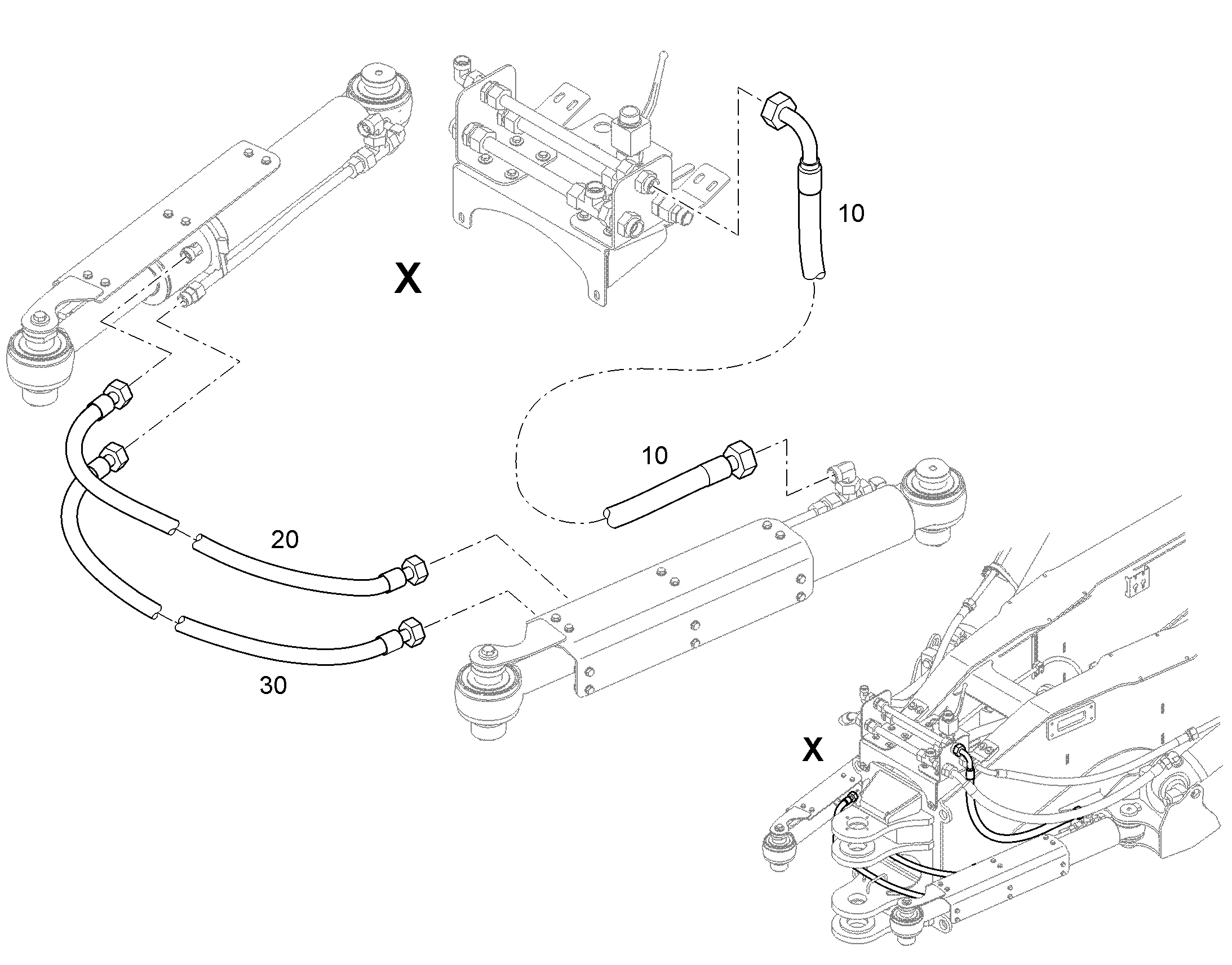 ШЛАНГ 20X1000 10450284 LIEBHERR