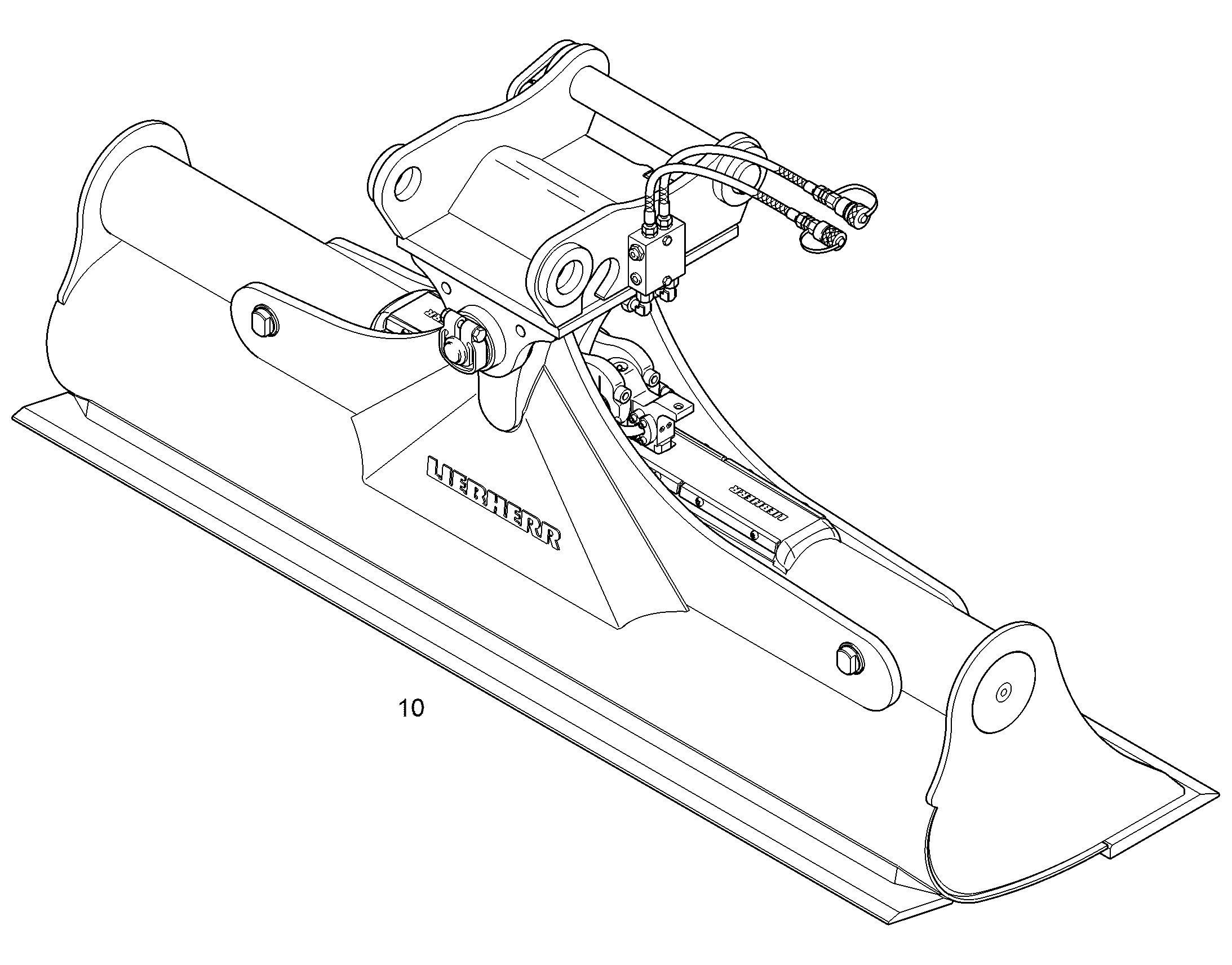 КОВШ КАНАВООЧИСТИТЕЛЯ 2000mm 0,5m³ 94023049 LIEBHERR