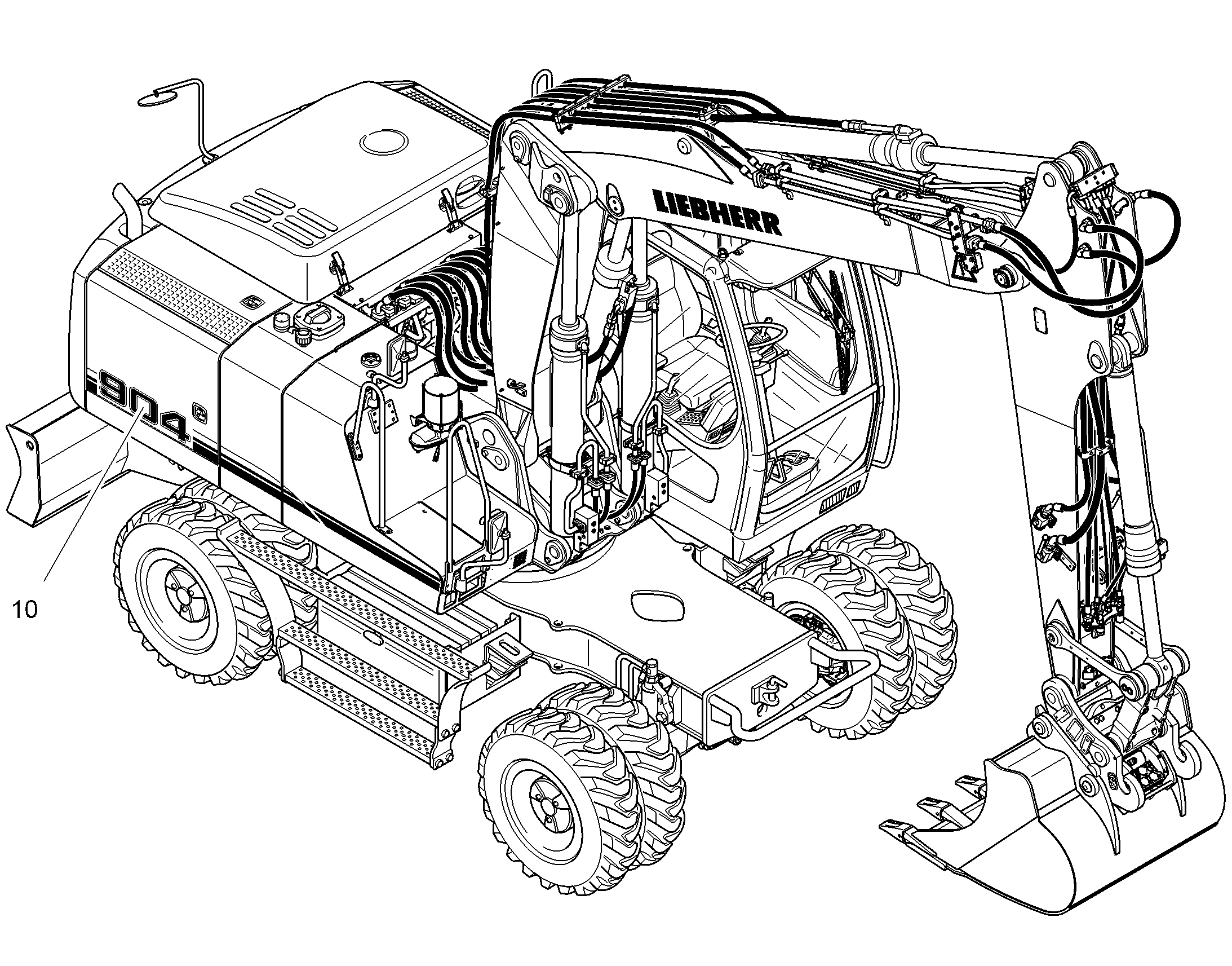 НАКЛЕЙКА VORWERK 94023943 LIEBHERR