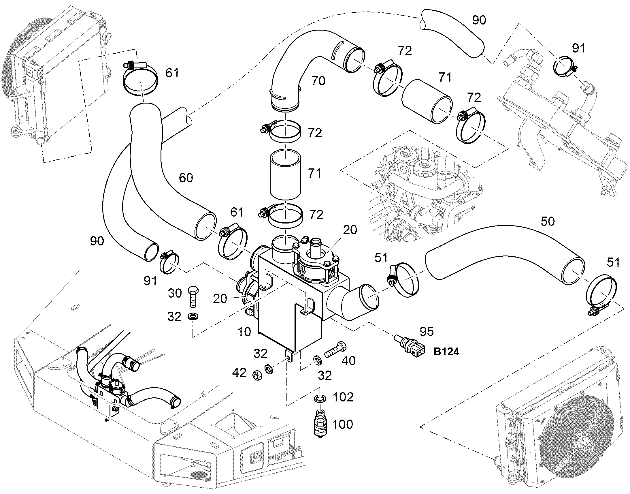 СКОБА ДЛЯ КРЕПЛЕНИЯ ШЛАНГА 46 44,5-48,5X12 11211322 LIEBHERR