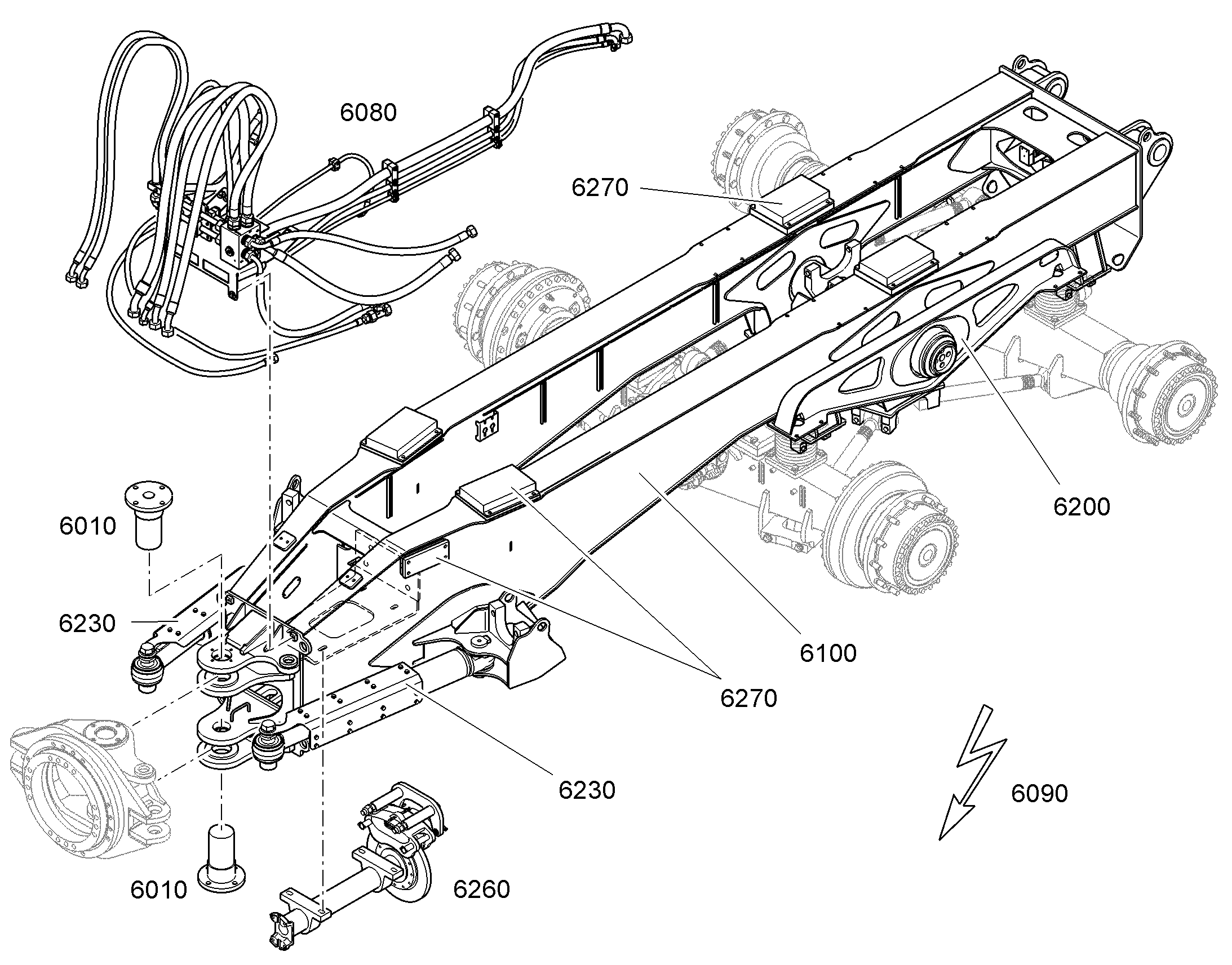 ЭЛЕКТРОУСТАНОВКА ПРИЦЕПА 9646435 LIEBHERR