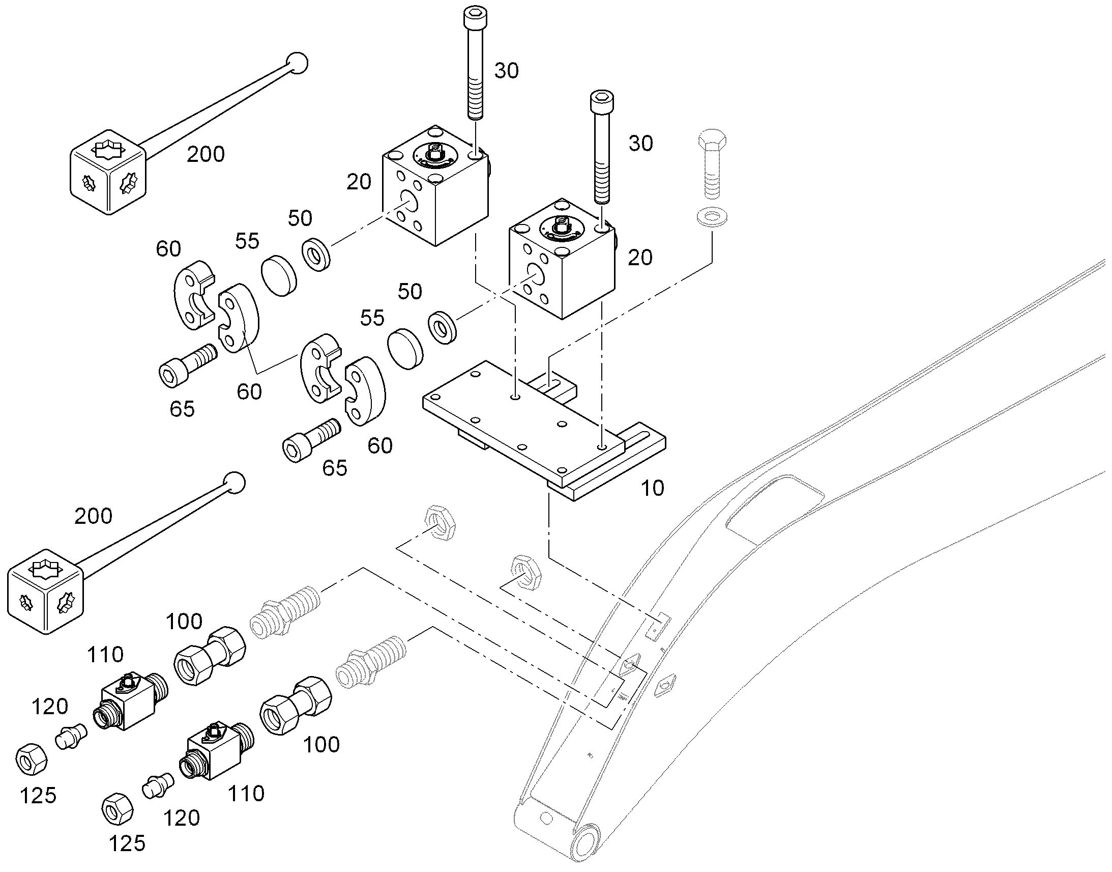 КРАН ЗАПОРНЫЙ ШАРОВОЙ 11003022 LIEBHERR