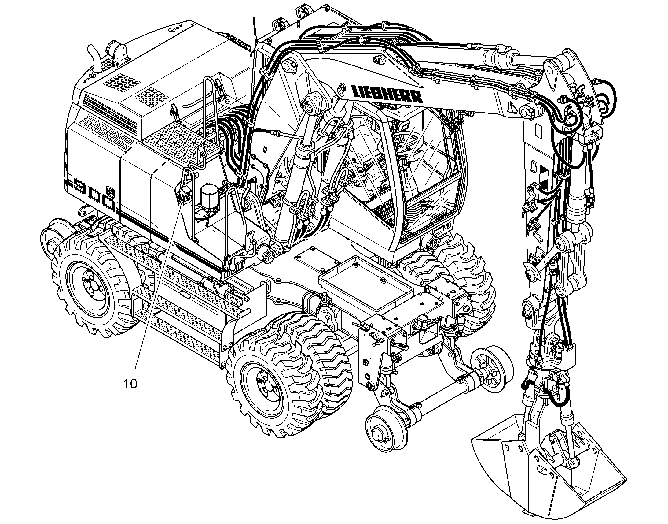 БОКОВАЯ ДВЕРЬ ЛЕВАЯ ЗАДНЯЯ 94024162 LIEBHERR