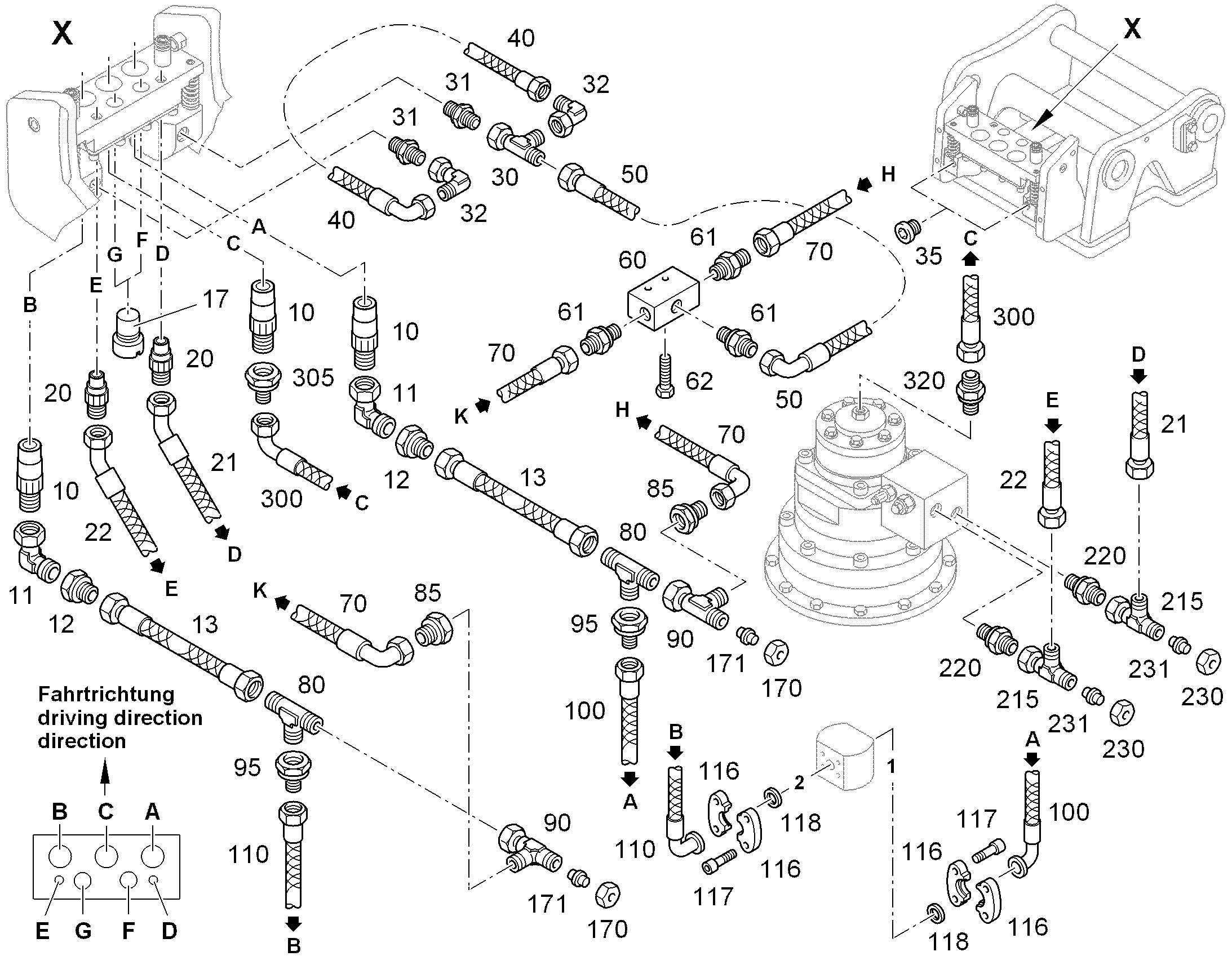 ШЛАНГ 20X340 10488643 LIEBHERR