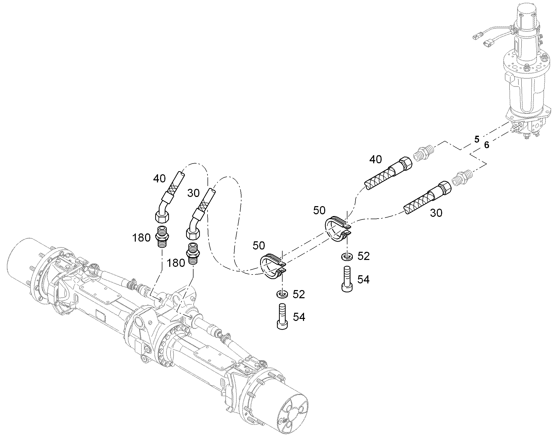 ШЛАНГ 10X1500 10287088 LIEBHERR