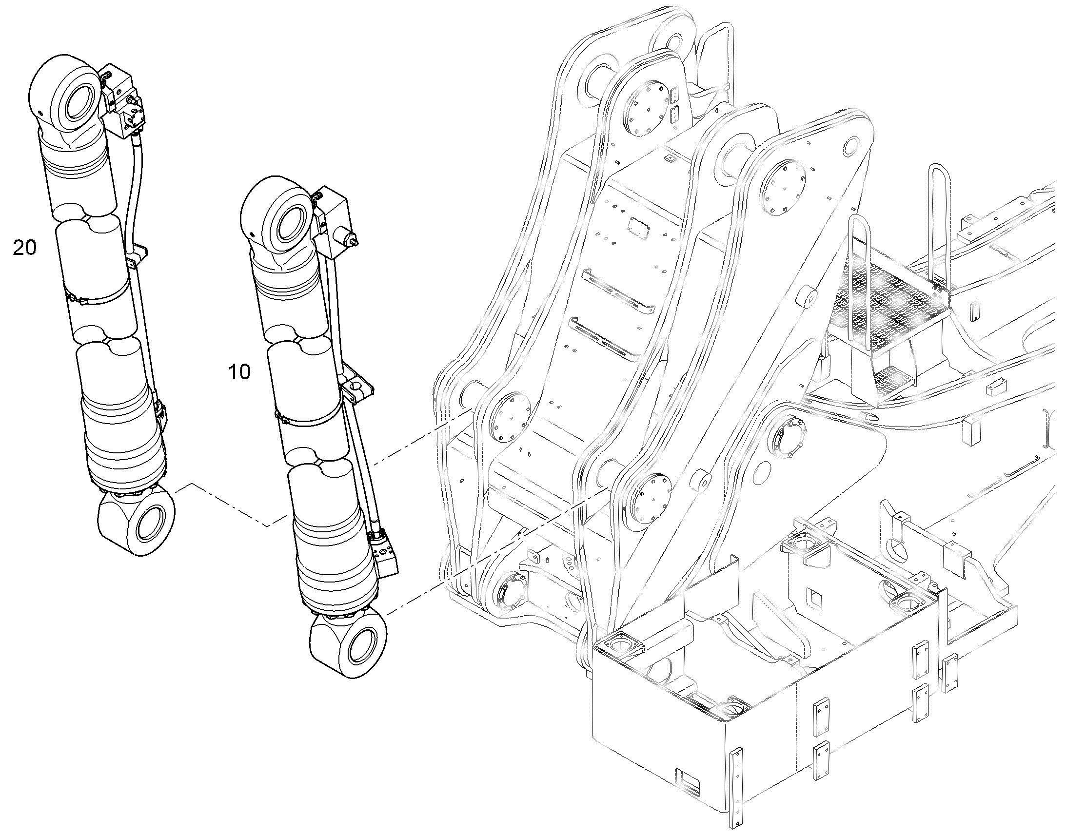 ПОДЪЕМНЫЙ ЦИЛИНДР СПРАВА 94027650 LIEBHERR