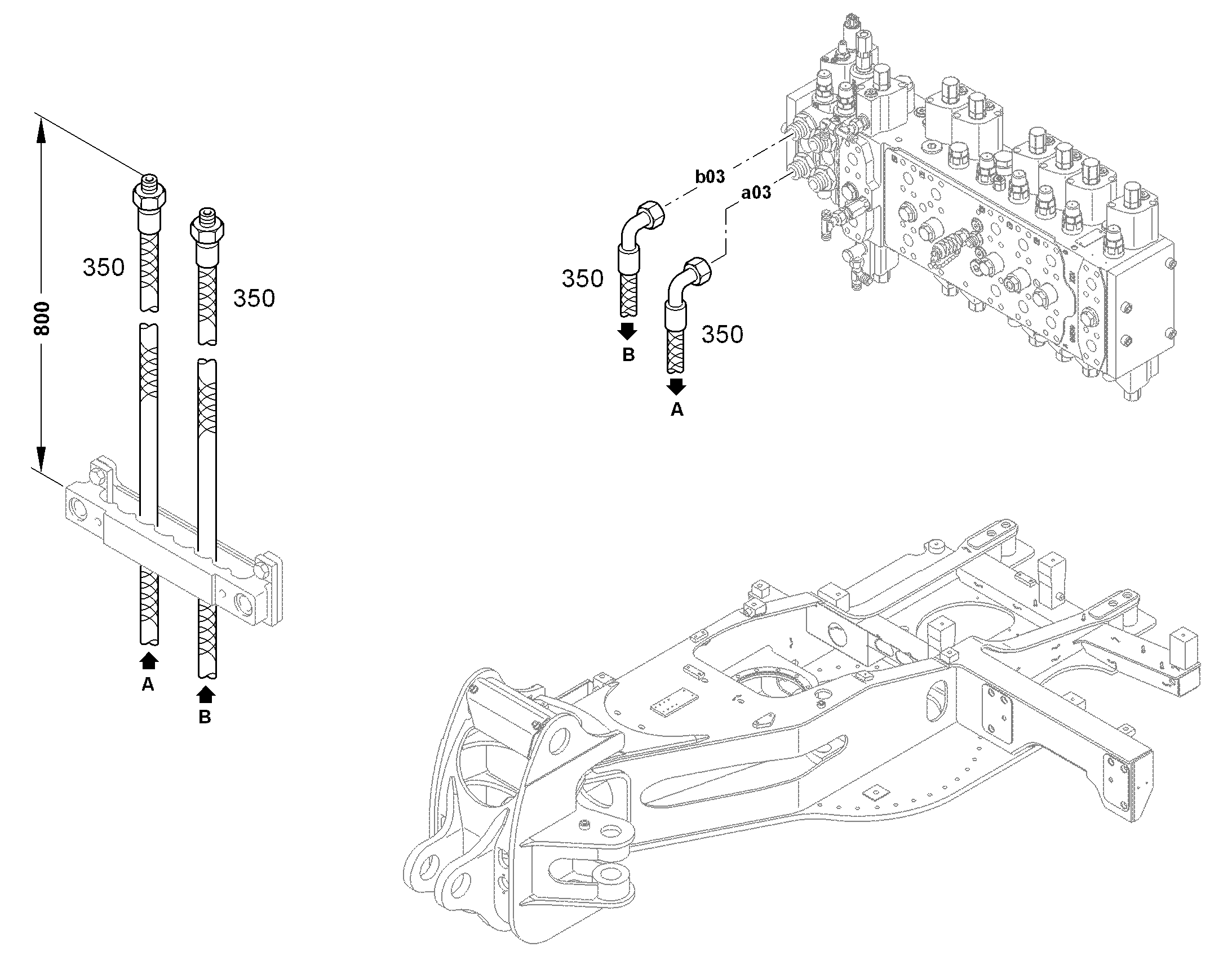 ШЛАНГ 16X3450 10491623 LIEBHERR