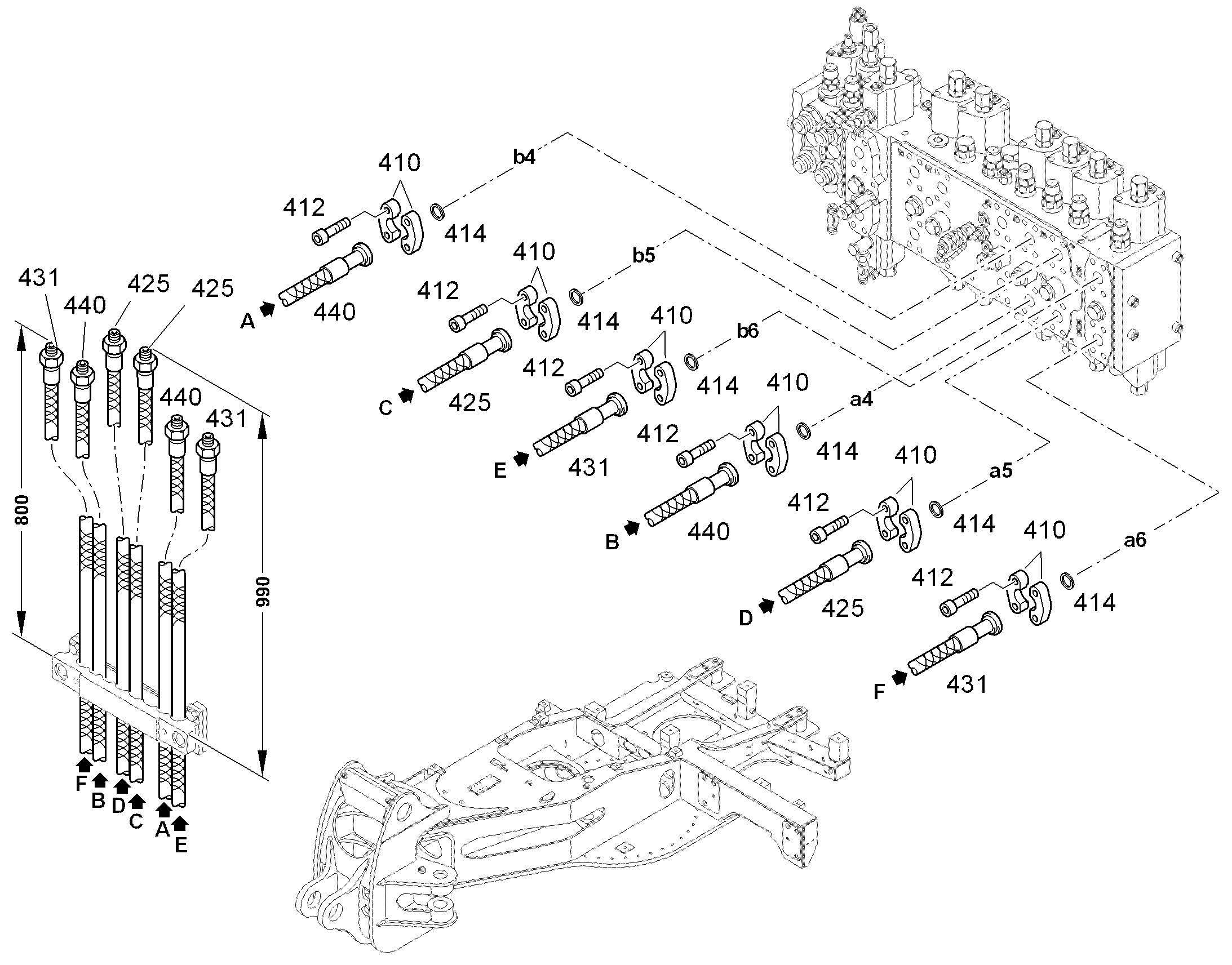 ШЛАНГ 16X3450 10491625 LIEBHERR
