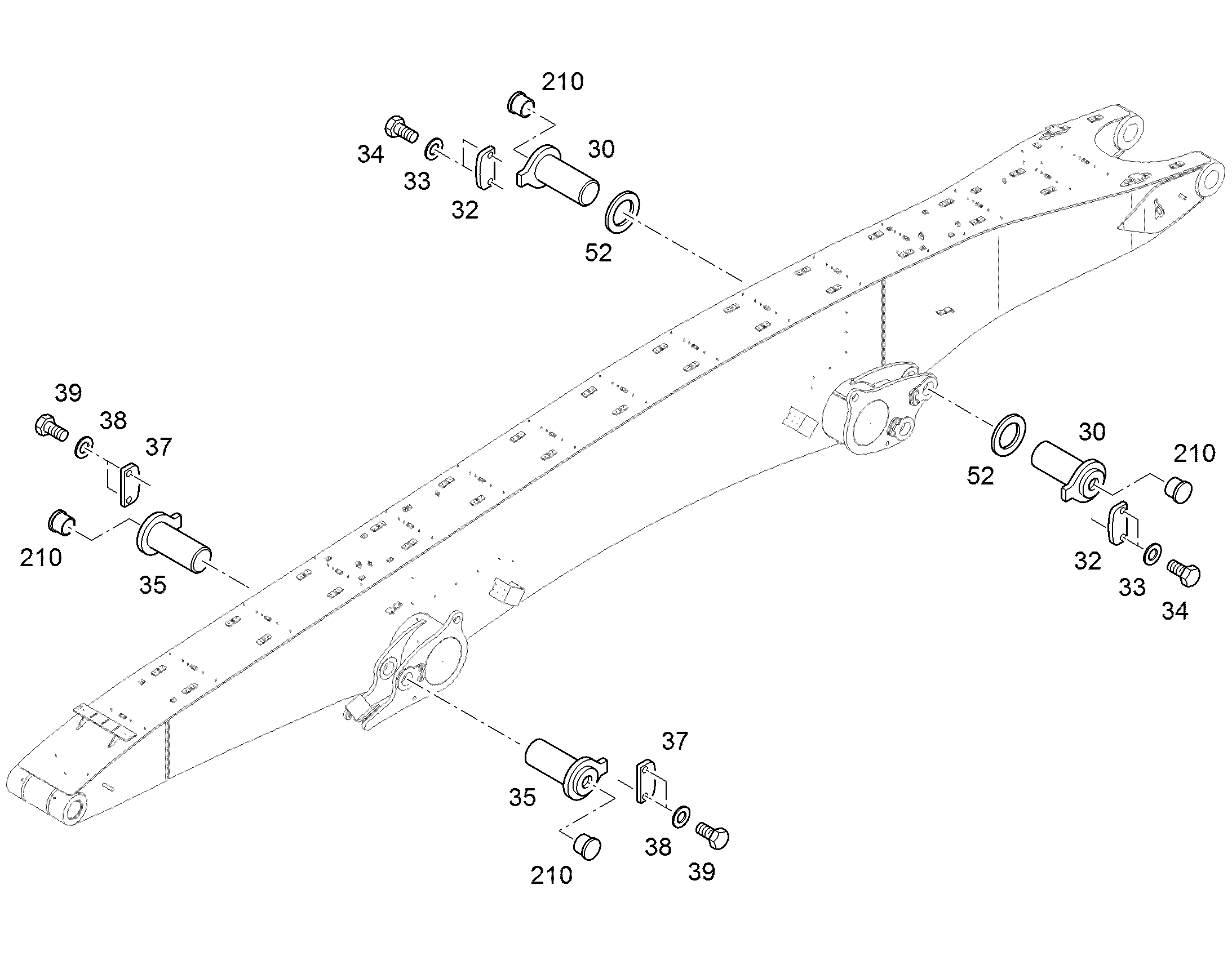 БОЛТ 140X333X286 13560653 LIEBHERR