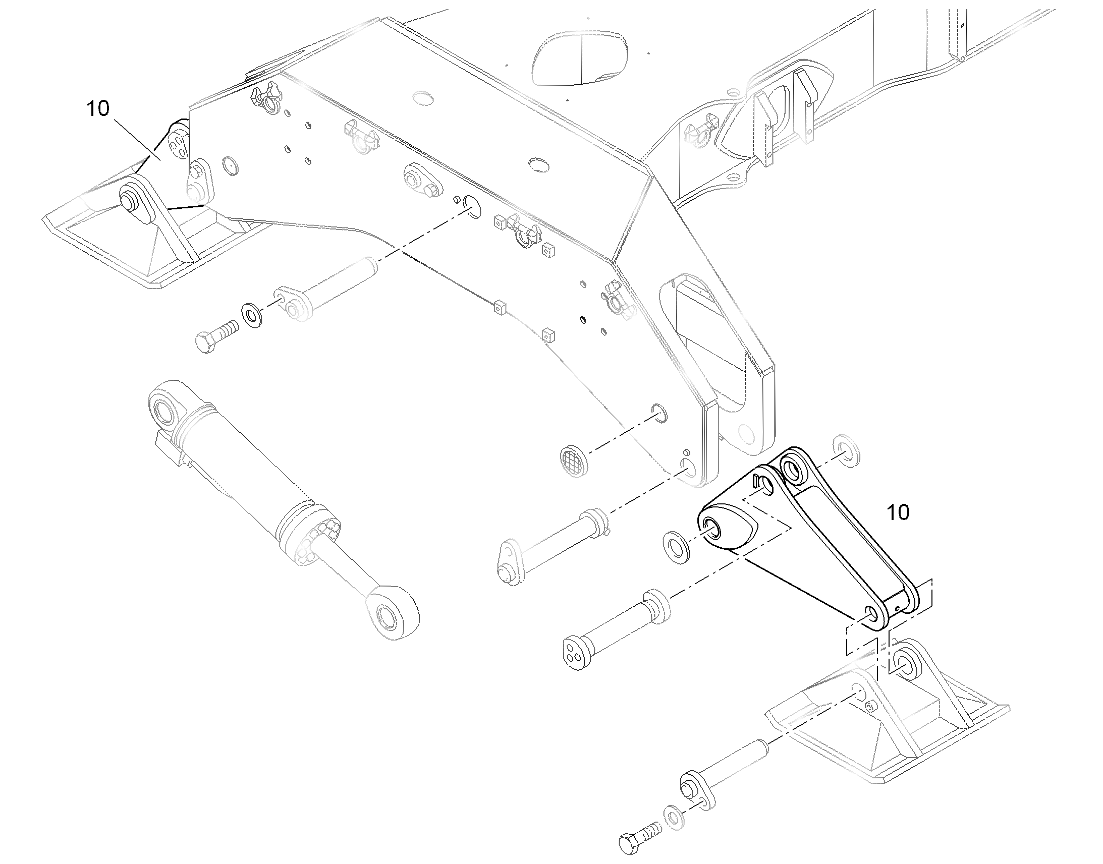 НОГА ОПОРНАЯ 9593801 LIEBHERR