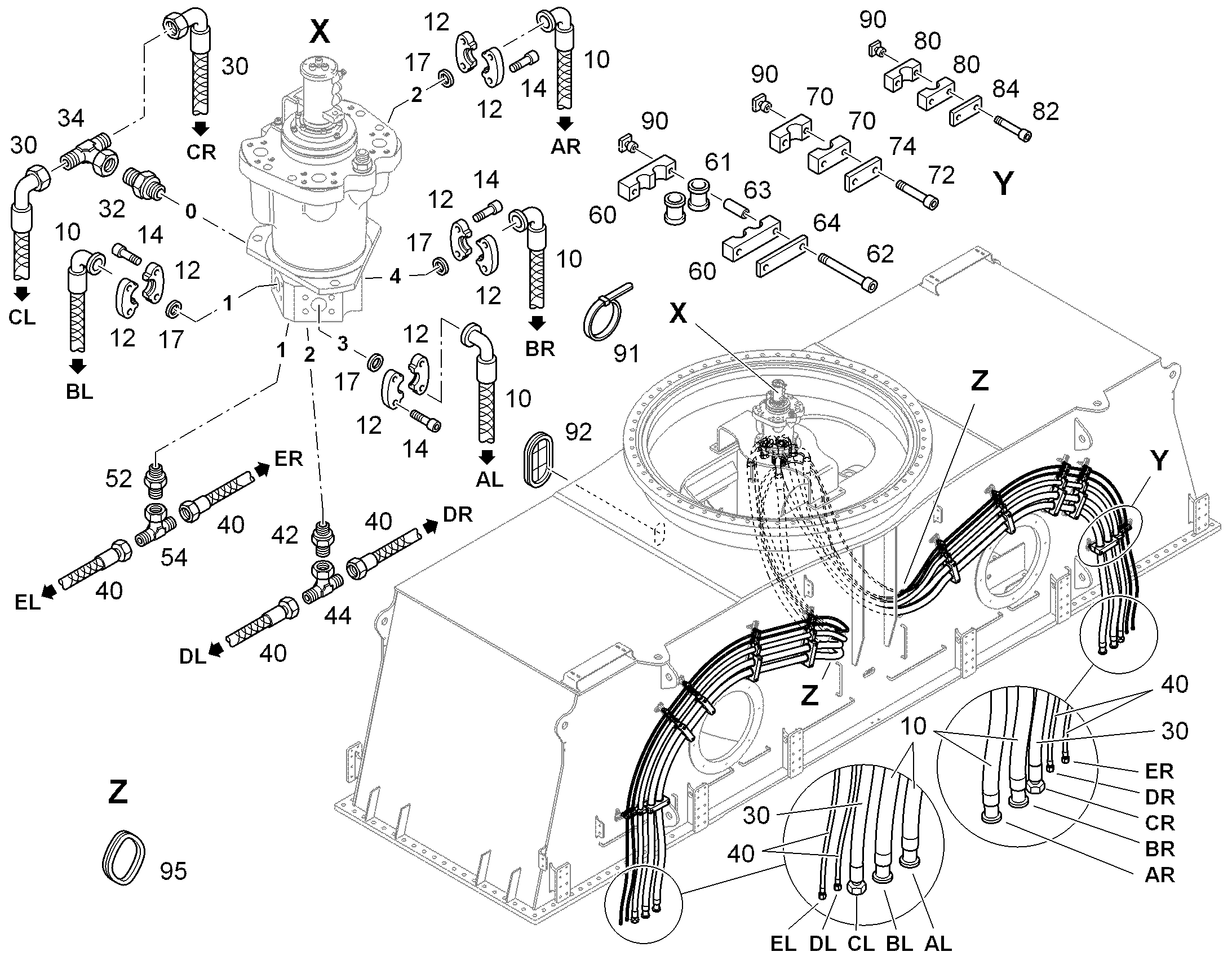 НАКОНЕЧНИК РЕЗИНОВЫЙ 602690501 LIEBHERR