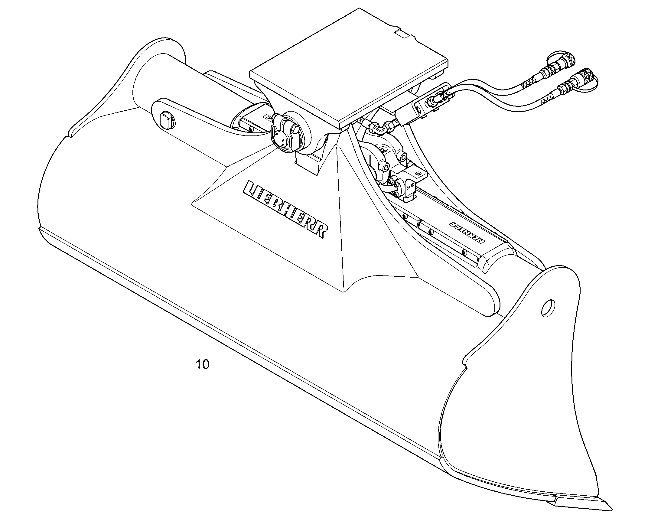 KОВШ ПОВОРОТНЫЙ 1500mm 0,6m³ 94067705 LIEBHERR