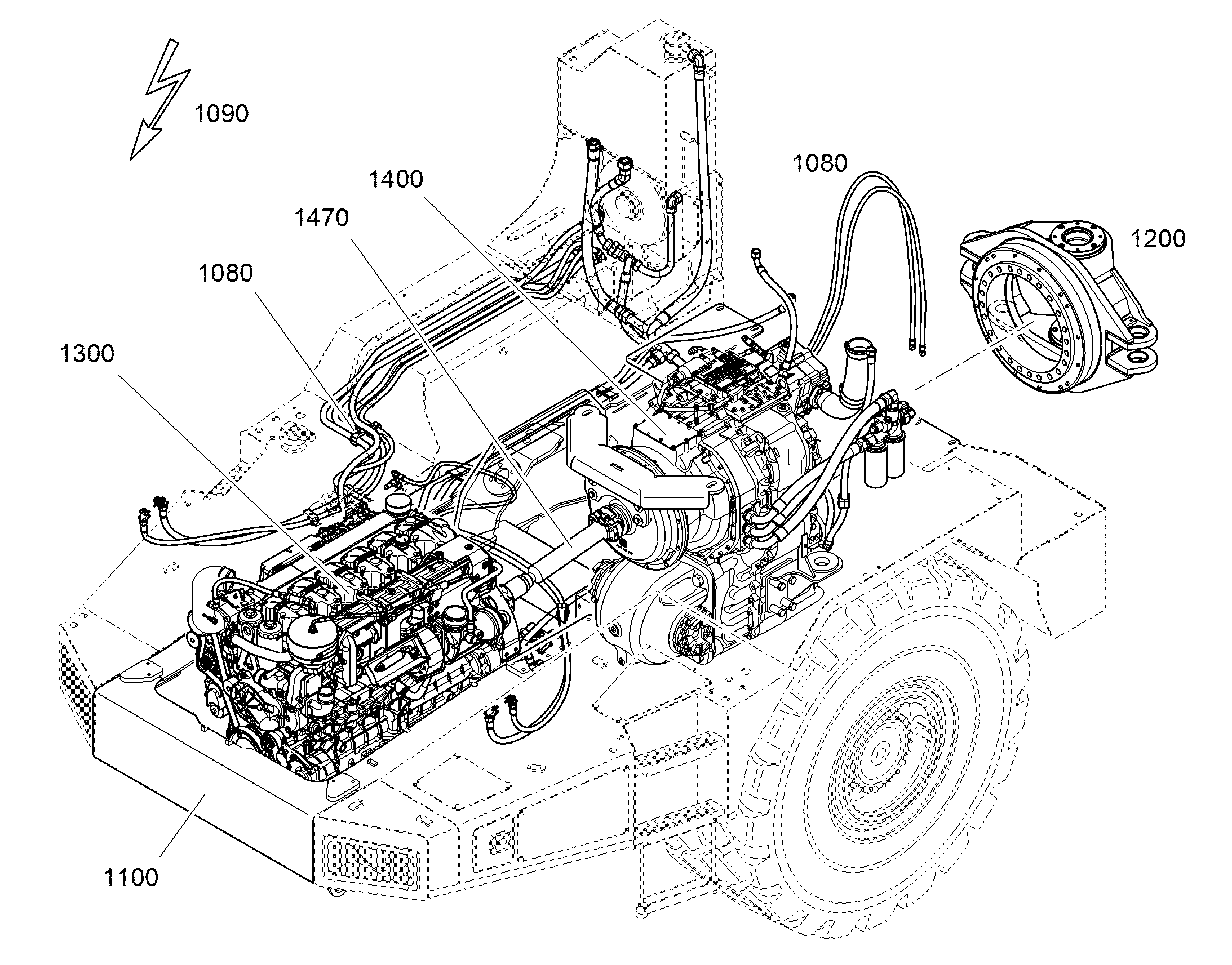 ЭЛЕКТРОУСТАНОВКА ПЕРЕДА 94035680 LIEBHERR