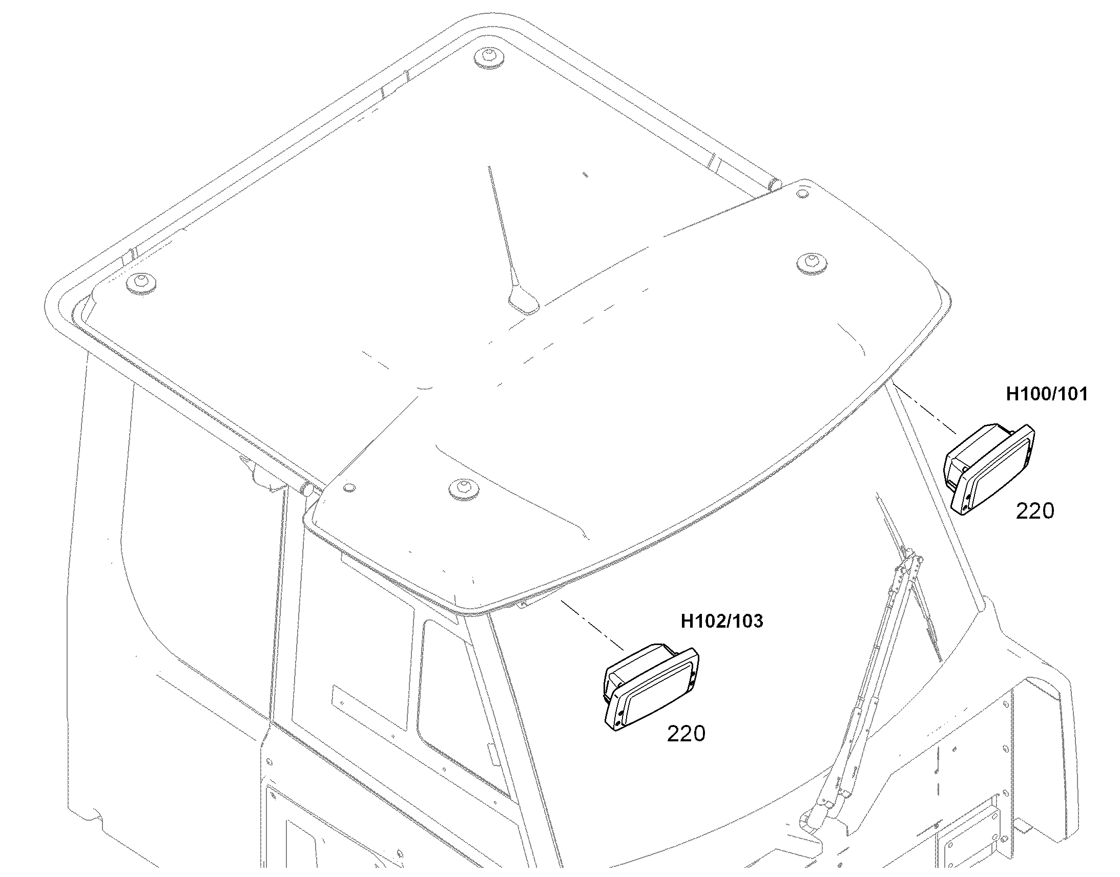 РАБОЧИЙ ПРОЖЕКТОР 10297807 LIEBHERR