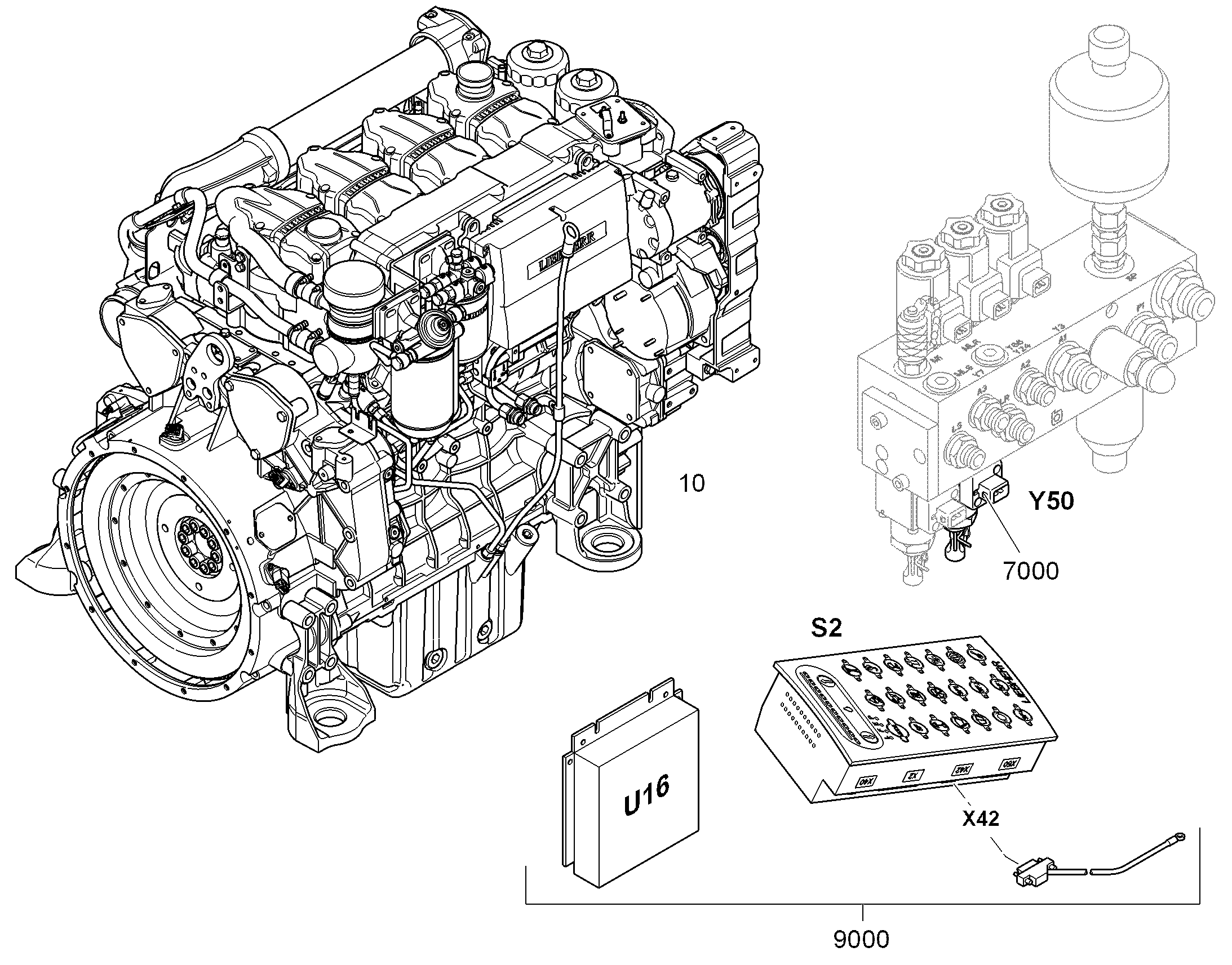 ДВИГАТЕЛЬ ДИЗЕЛЬНЫЙ D934 S A6 120 kW 10131342 LIEBHERR