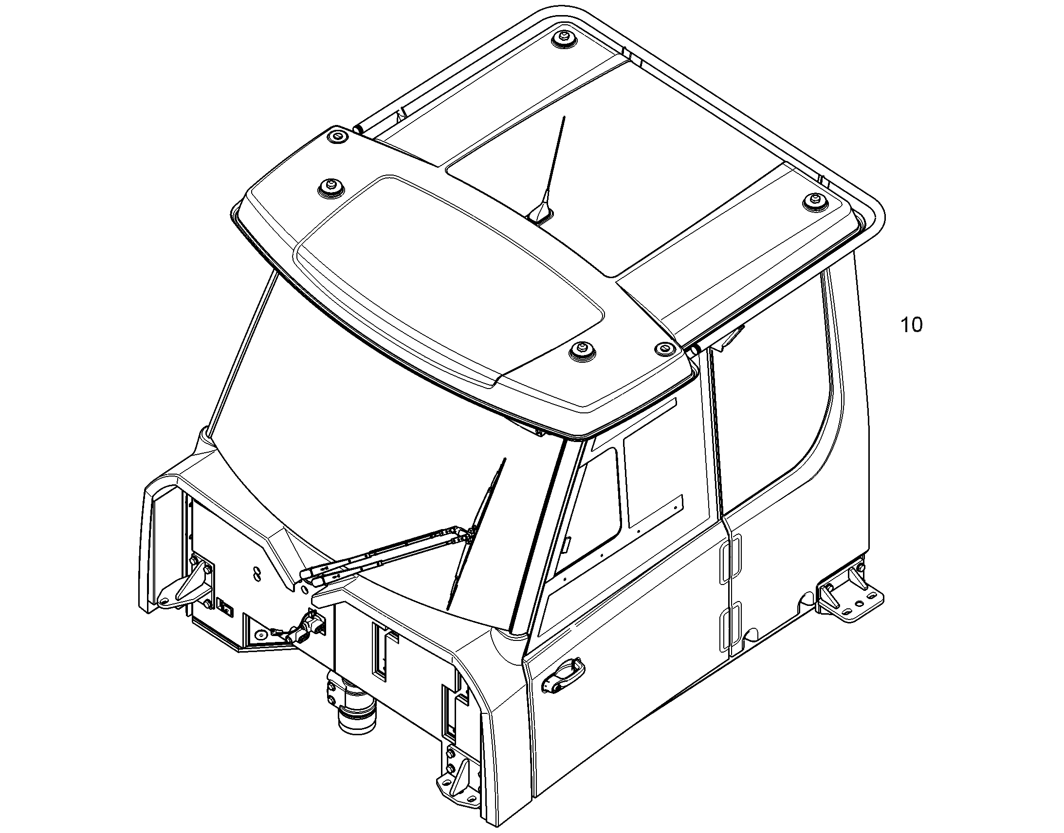 КАБИНА ОПЕРАТОРА 10475973 LIEBHERR