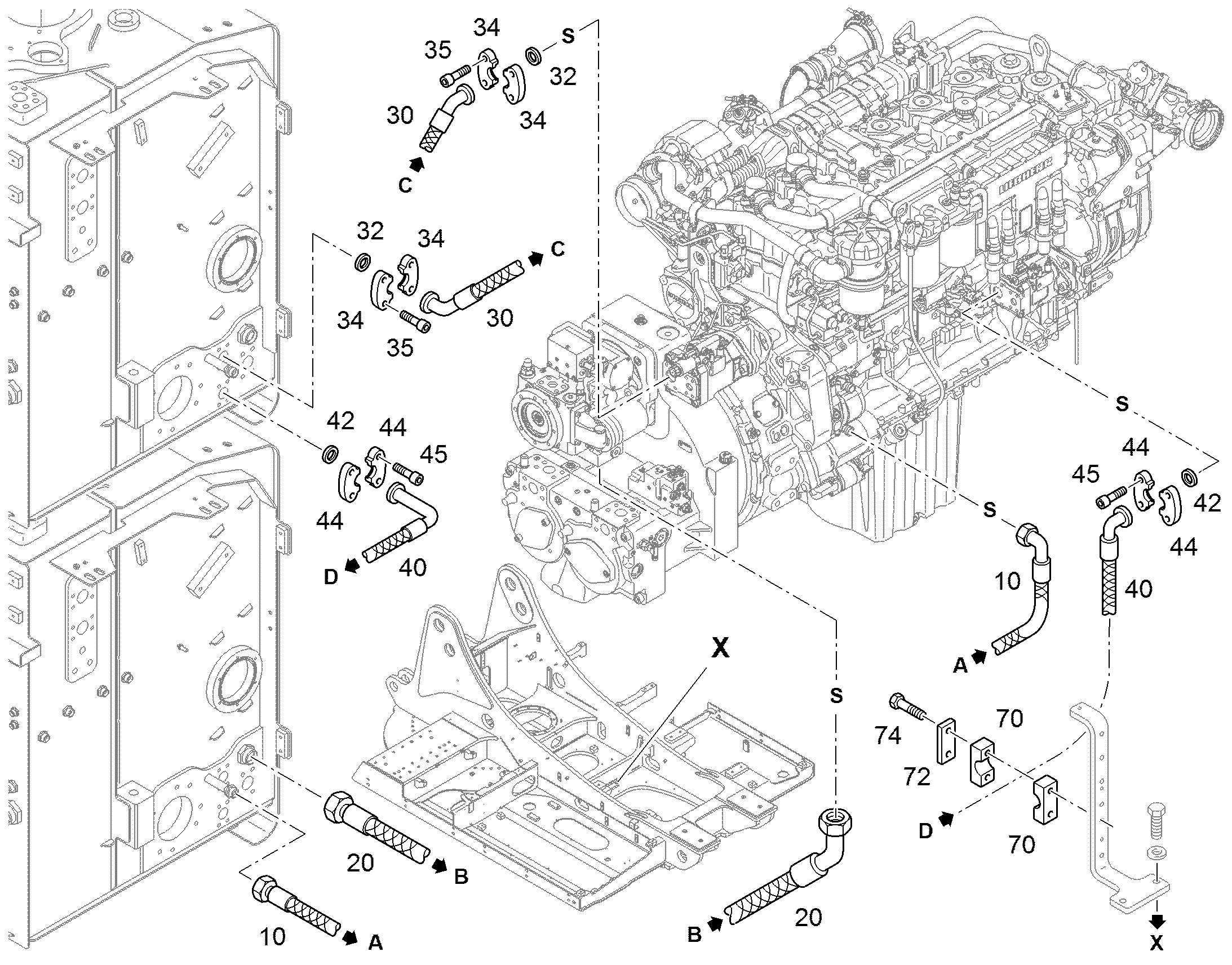 ШЛАНГ 32X2100 11008143 LIEBHERR