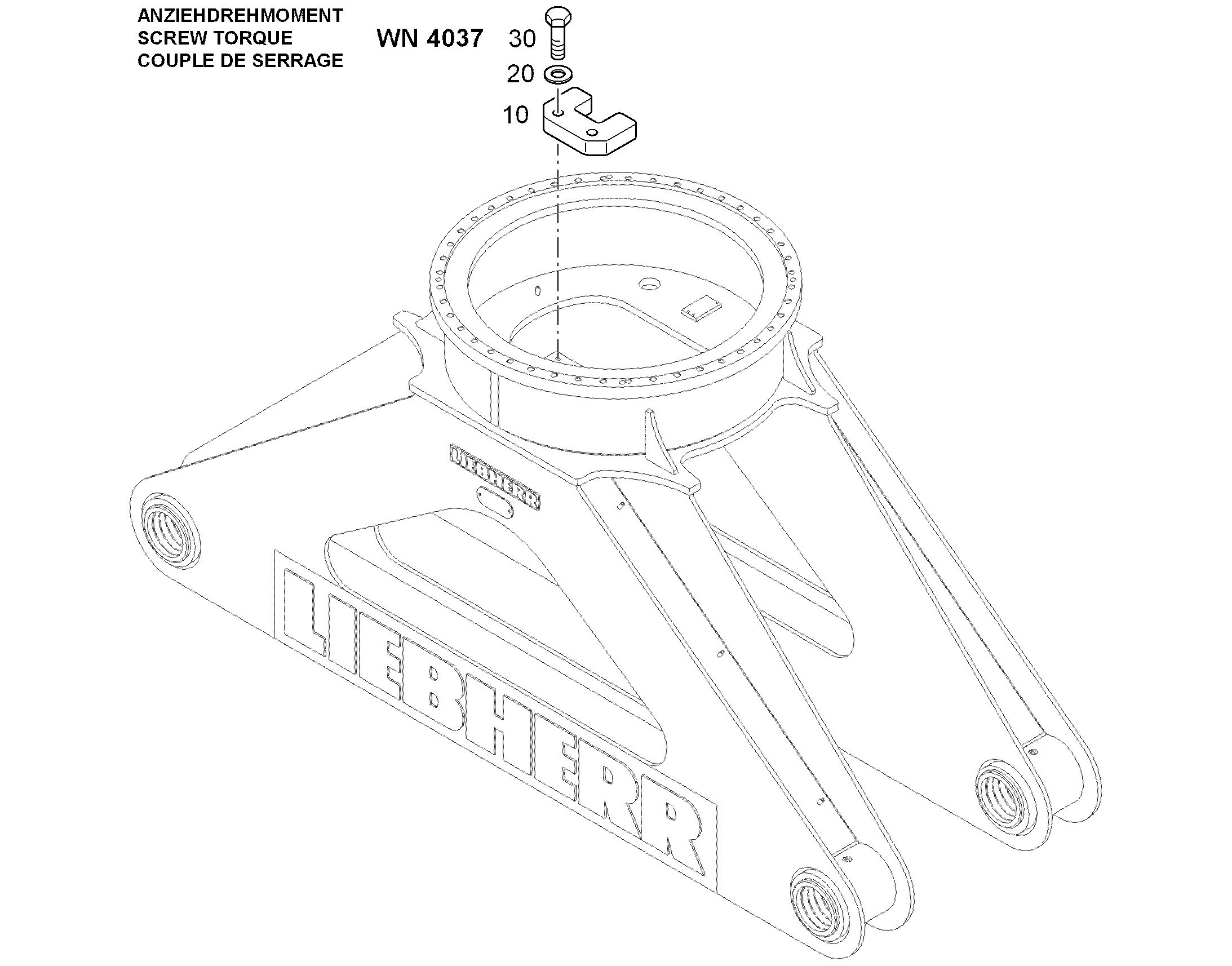 ПОВОДОК 94030665 LIEBHERR