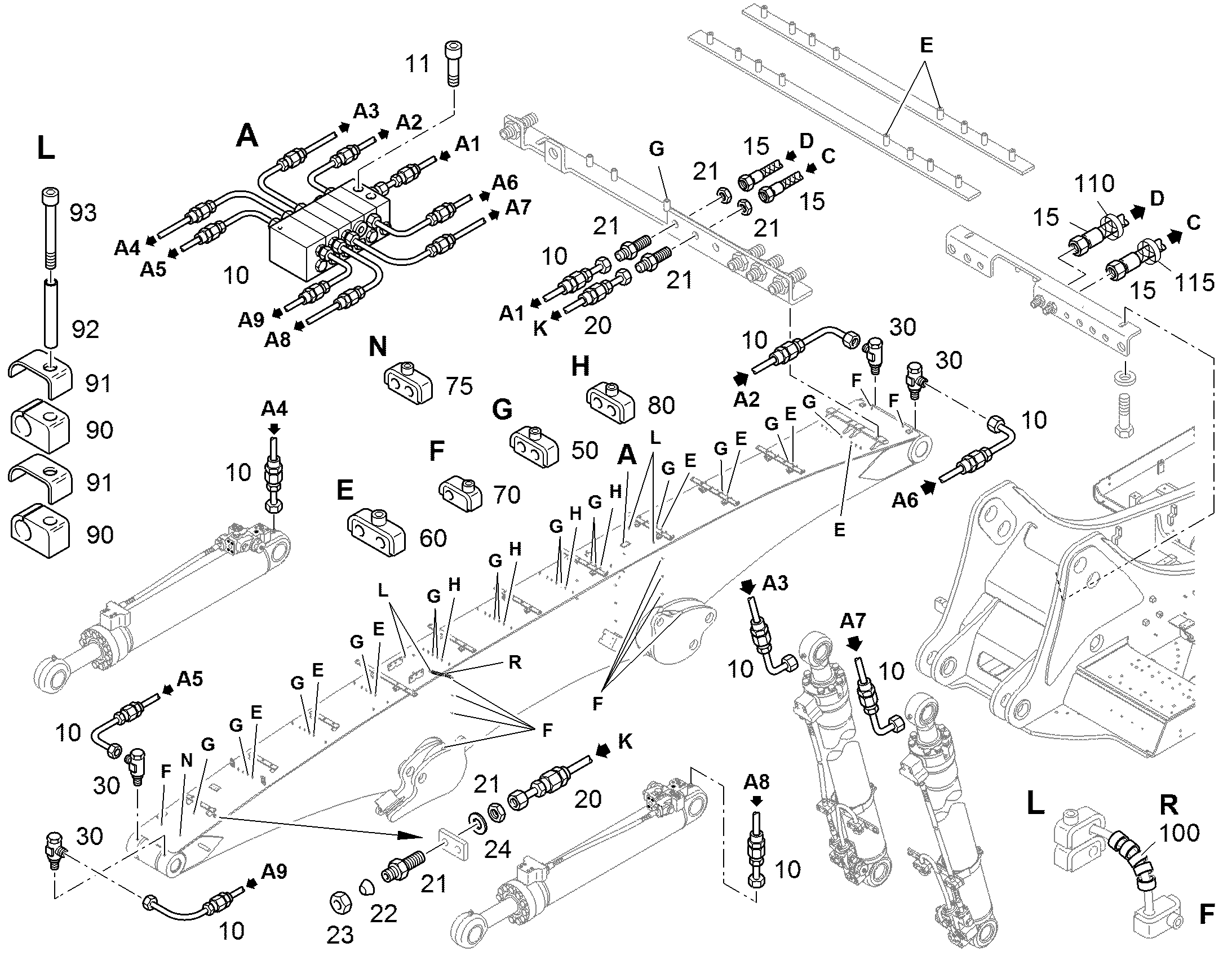 РАСПРЕДЕЛИТЕЛЬ MX-F 5/8 11493379 LIEBHERR