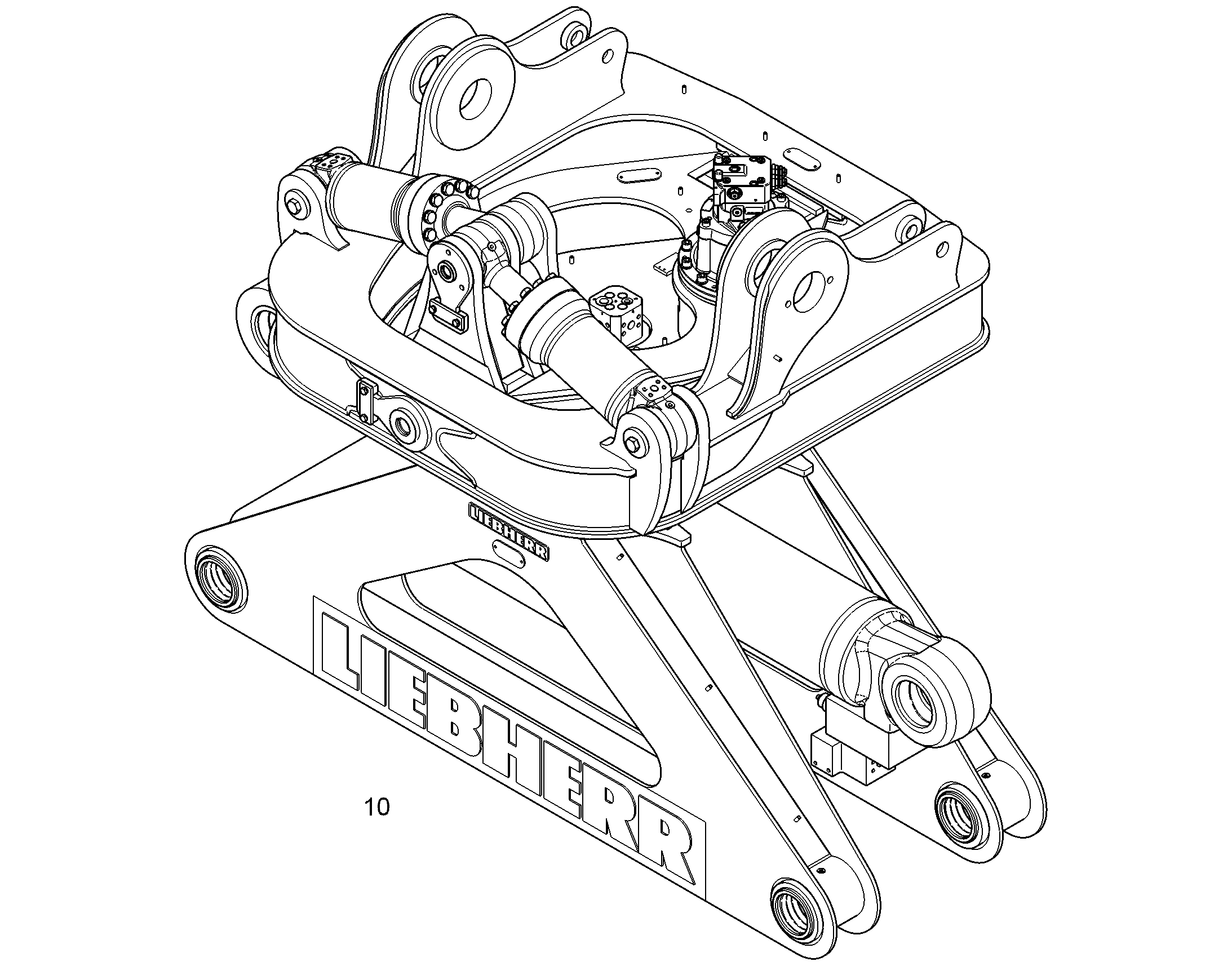 МЕХАНИКА ГРЕЙФЕРА GMH 180 94028130 LIEBHERR