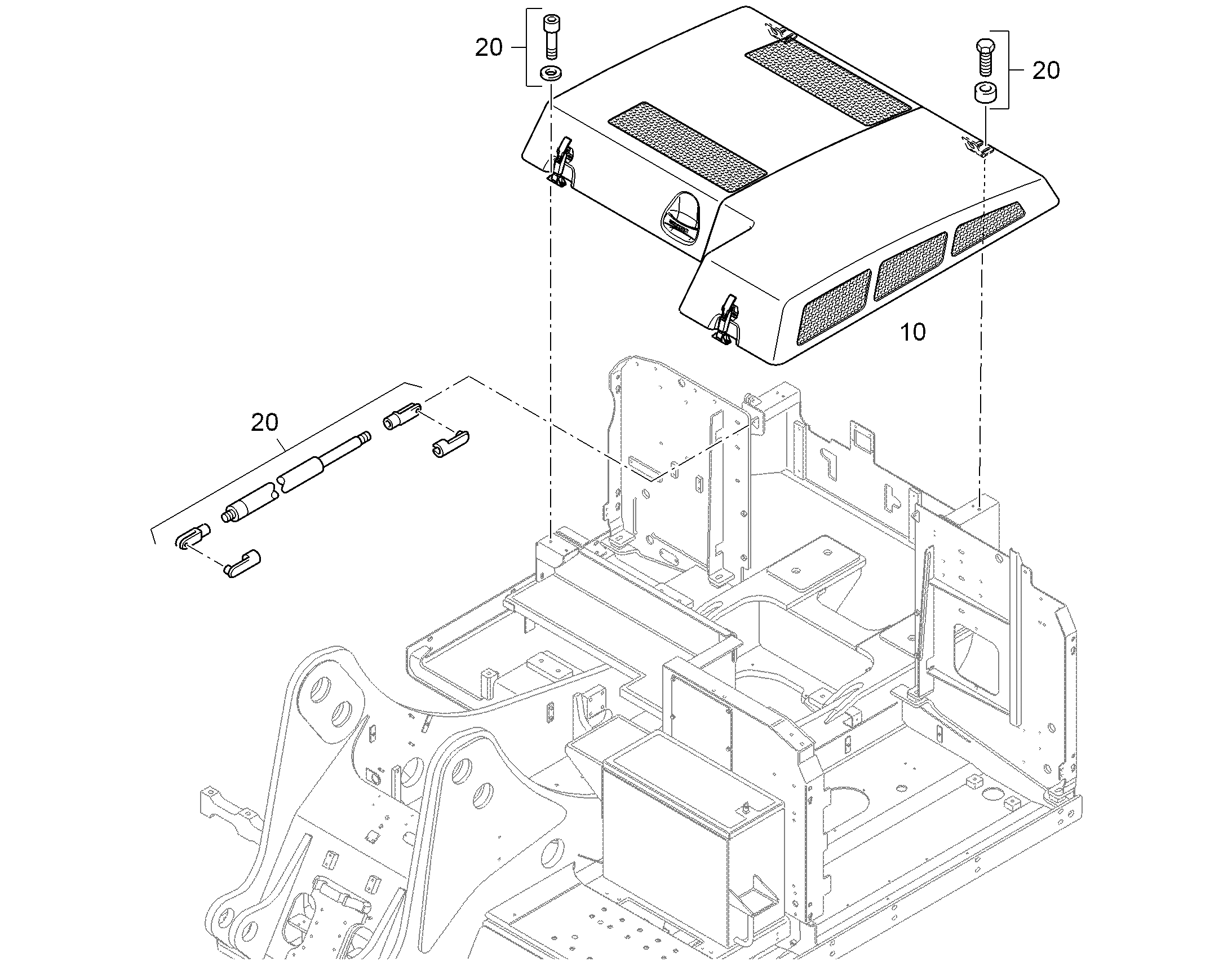КАПОТ ДВИГАТЕЛЯ 94036690 LIEBHERR