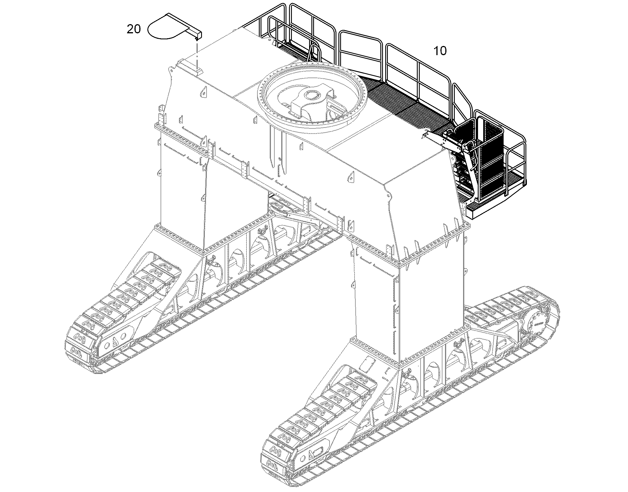 РЫЧАЖНАЯ РУКОЯТКА СЛЕВА 10810955 LIEBHERR
