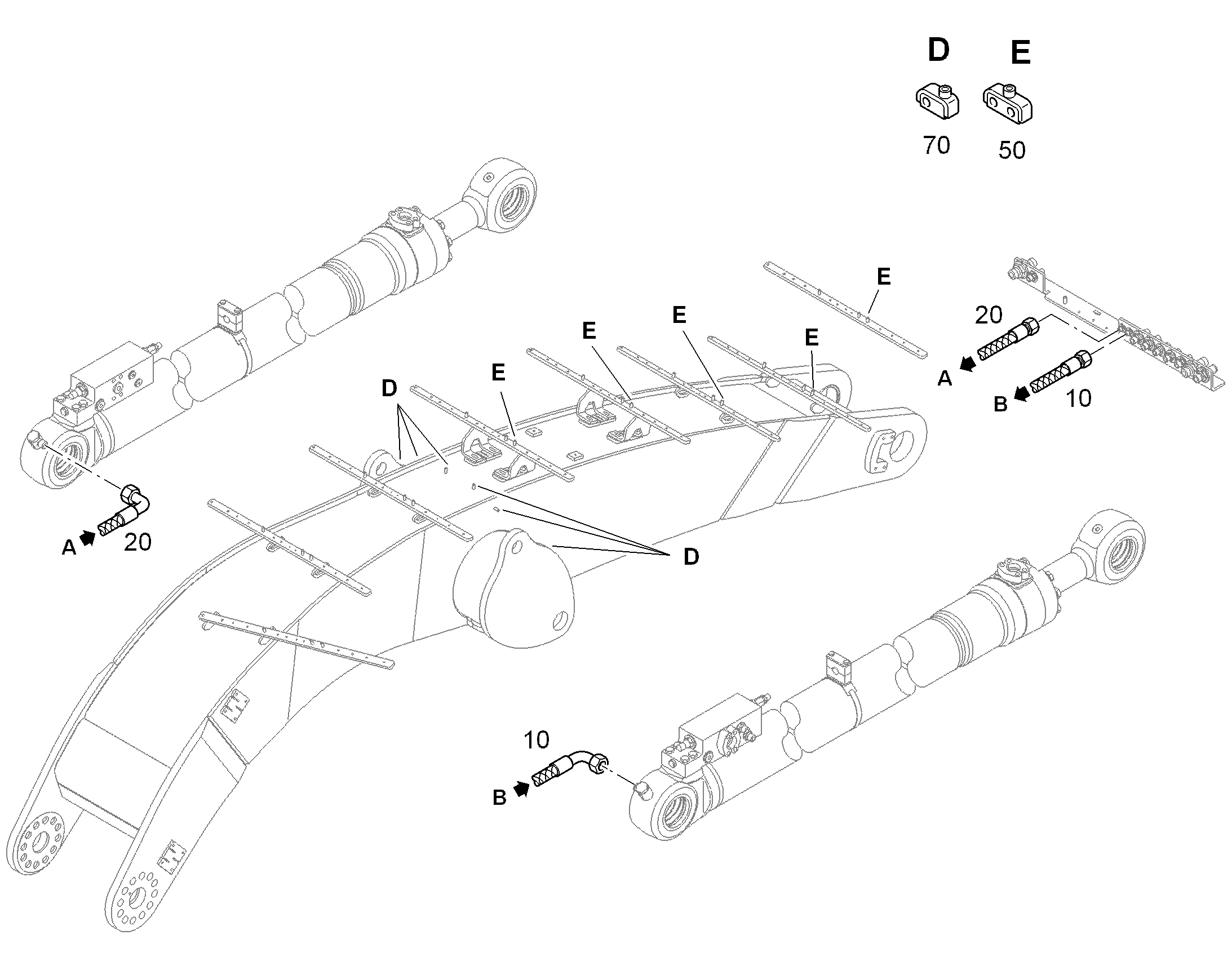 ШЛАНГ 4X3878 11082434 LIEBHERR