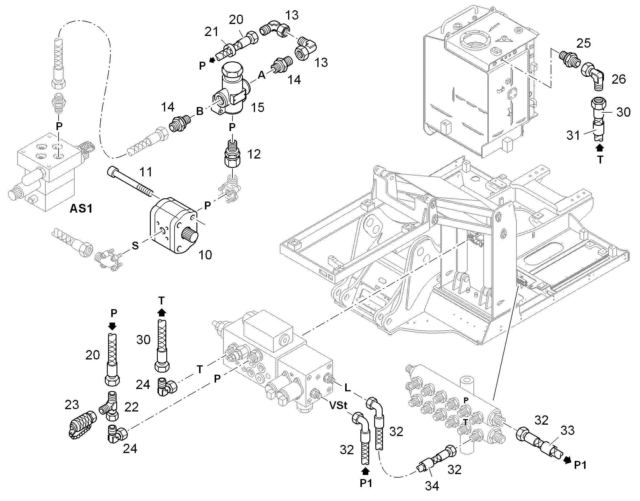 ШЛАНГ 12X6750 10335563 LIEBHERR