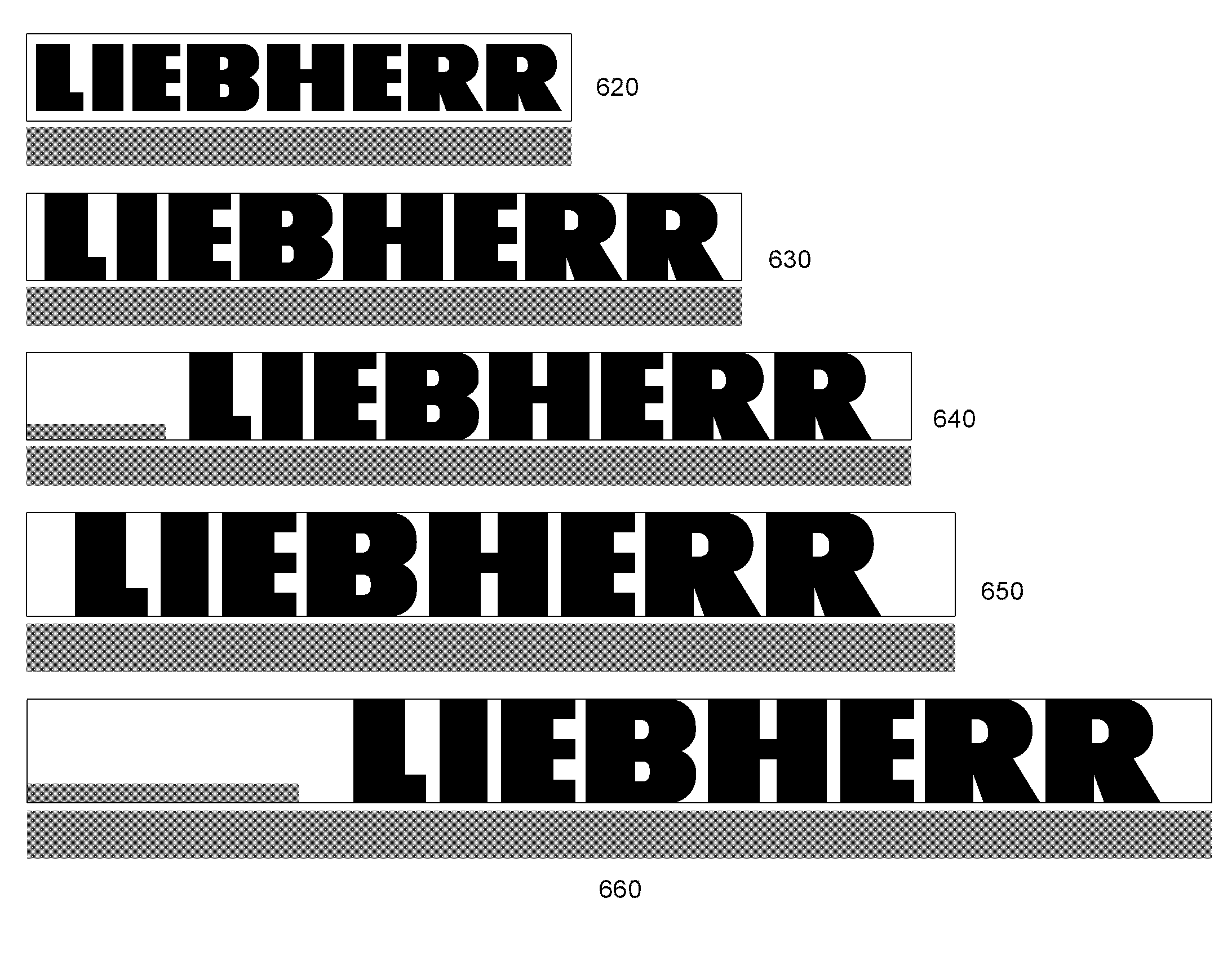 НАКЛЕЙКА LIEBHERR 923mmX140mm 9910874 LIEBHERR