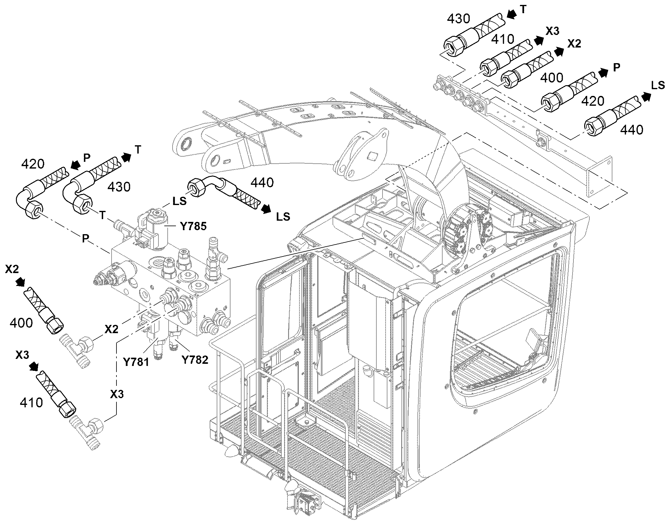 ШЛАНГ 10X1350 10346347 LIEBHERR