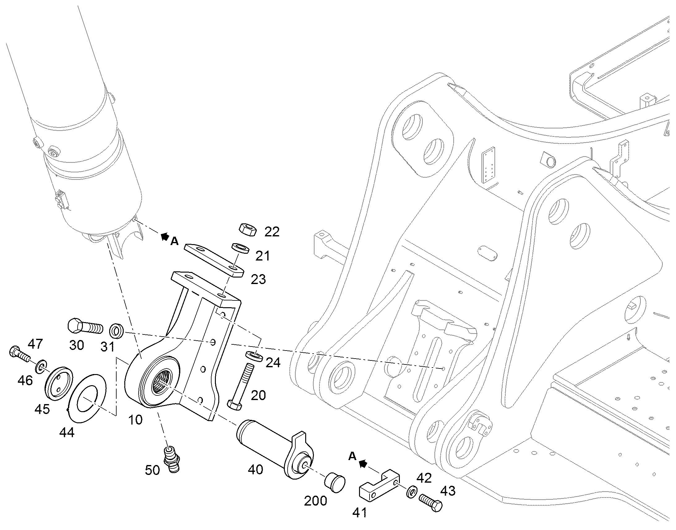СТОЙКА ПОДШИПНИКА 94018162 LIEBHERR