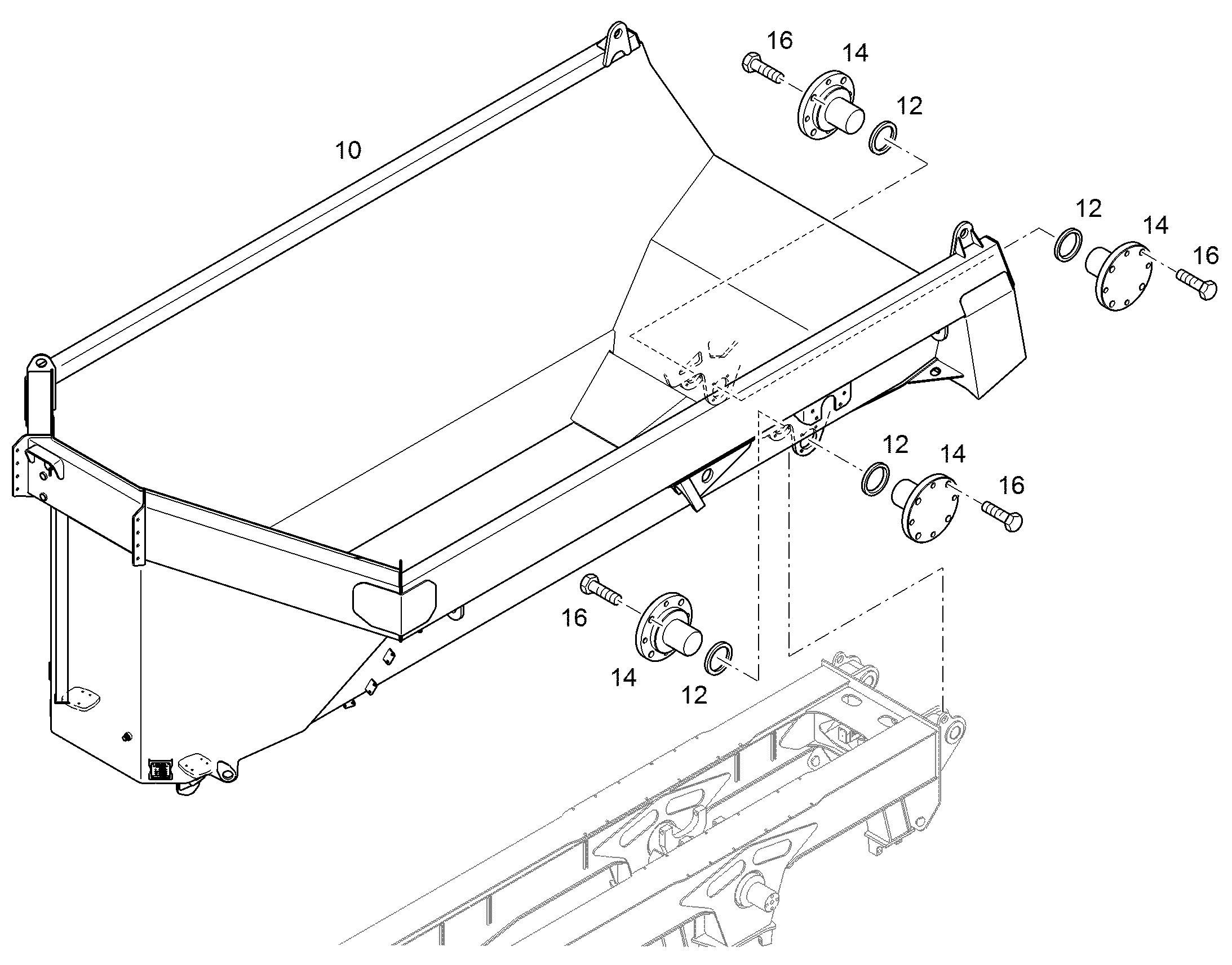 КОВШОВАЯ ПЛАТФОРМА 18 m³ / 30 t 11101902 LIEBHERR