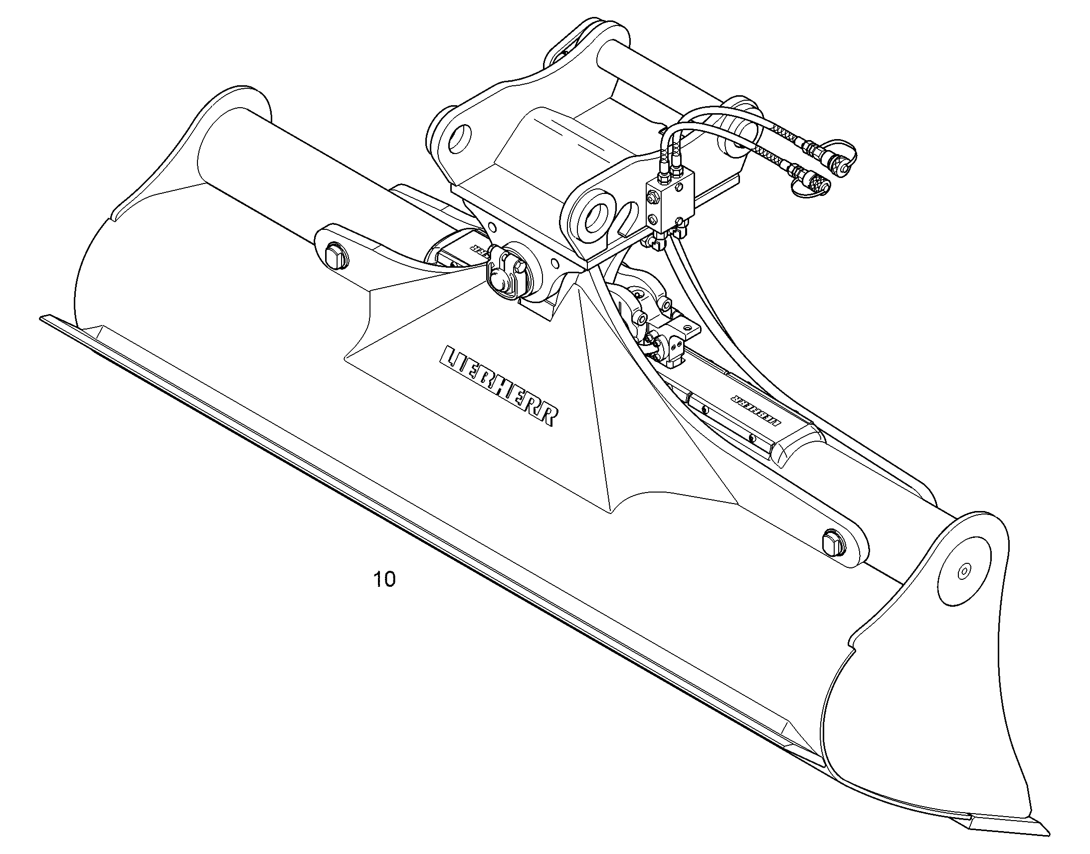 КОВШ КАНАВООЧИСТИТЕЛЯ 2000mm 1m³ 94040112 LIEBHERR