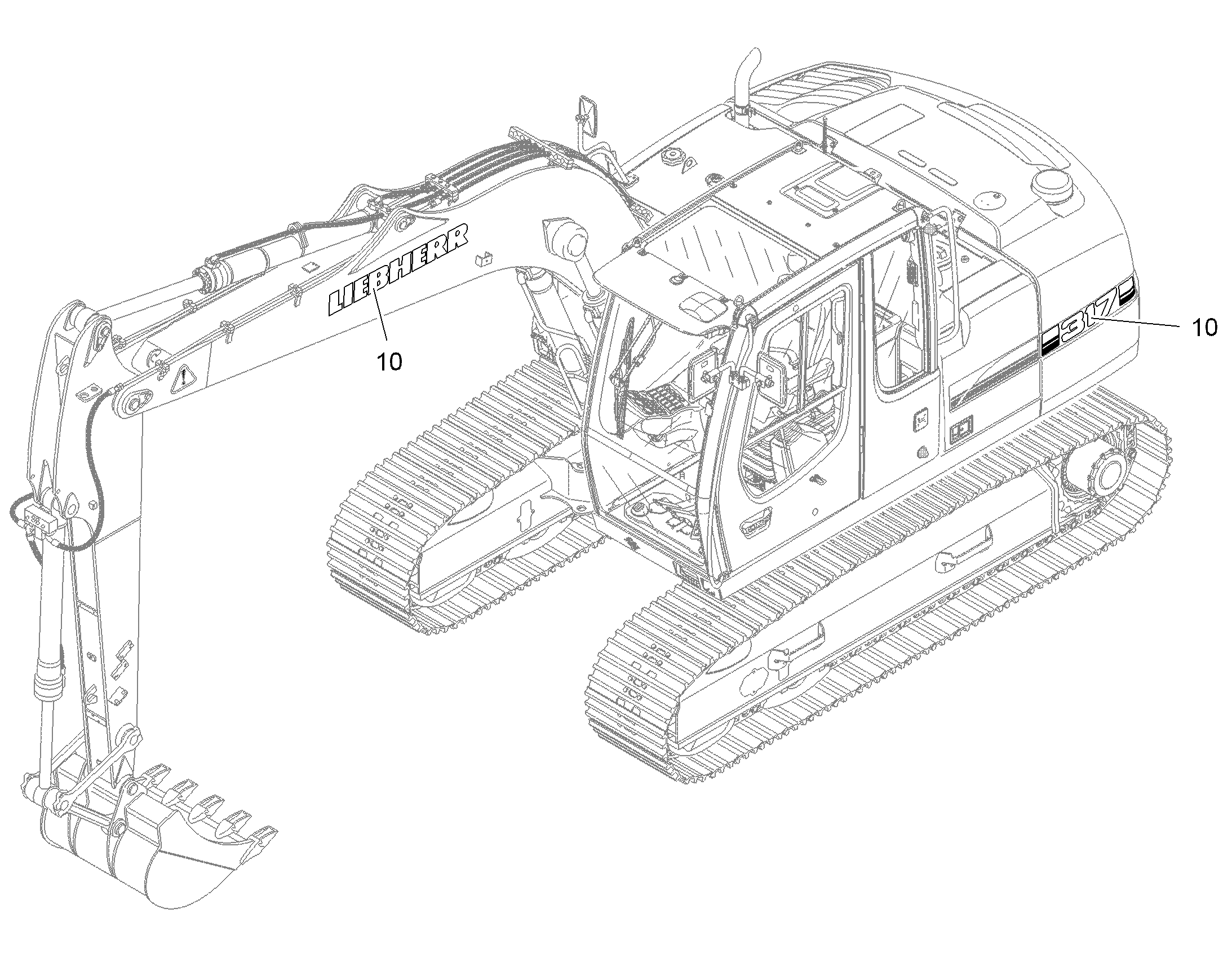 НАКЛЕЙКА VORWERK 94039939 LIEBHERR