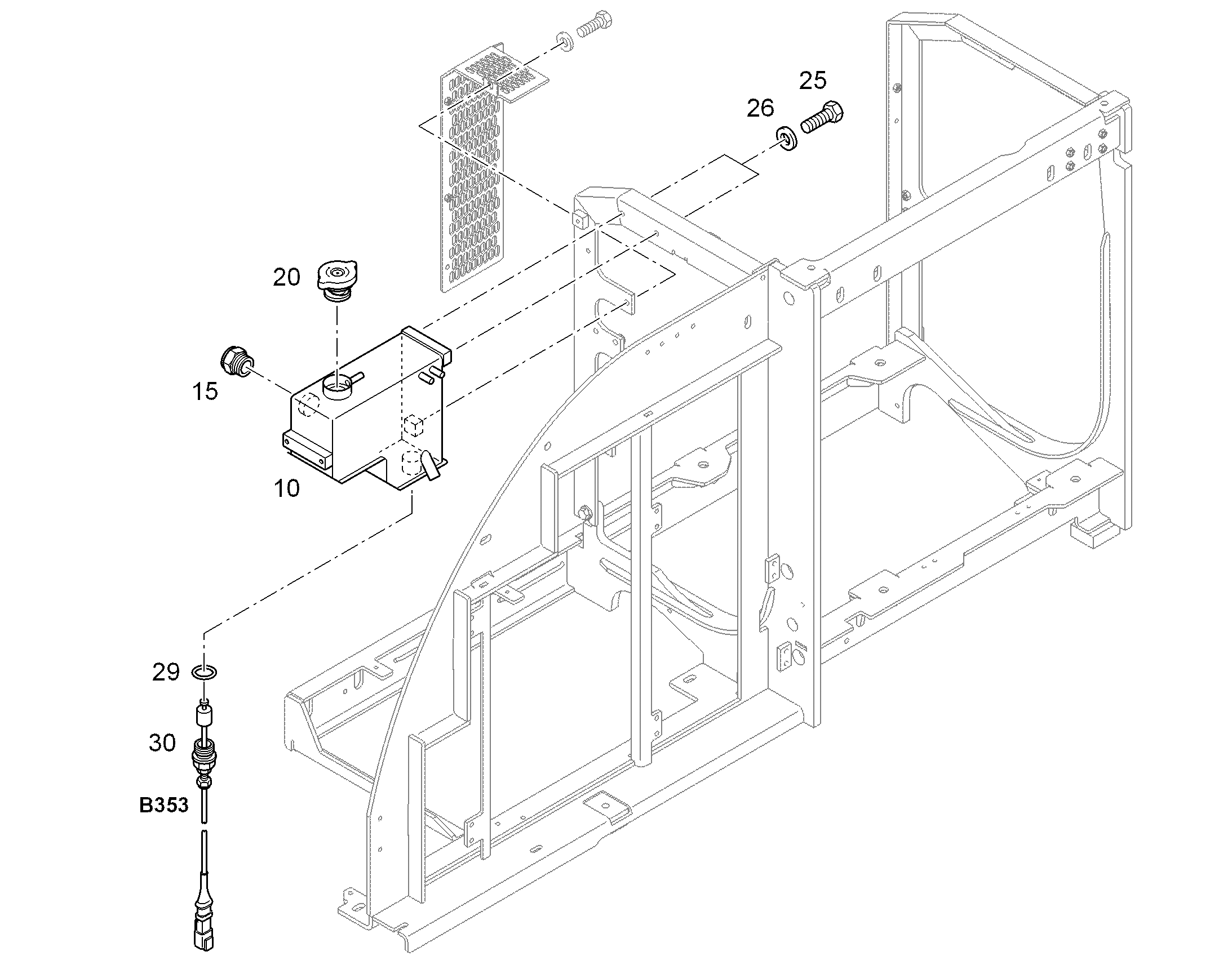 БАК КОМПЕНСАЦИОННЫЙ 94009712 LIEBHERR