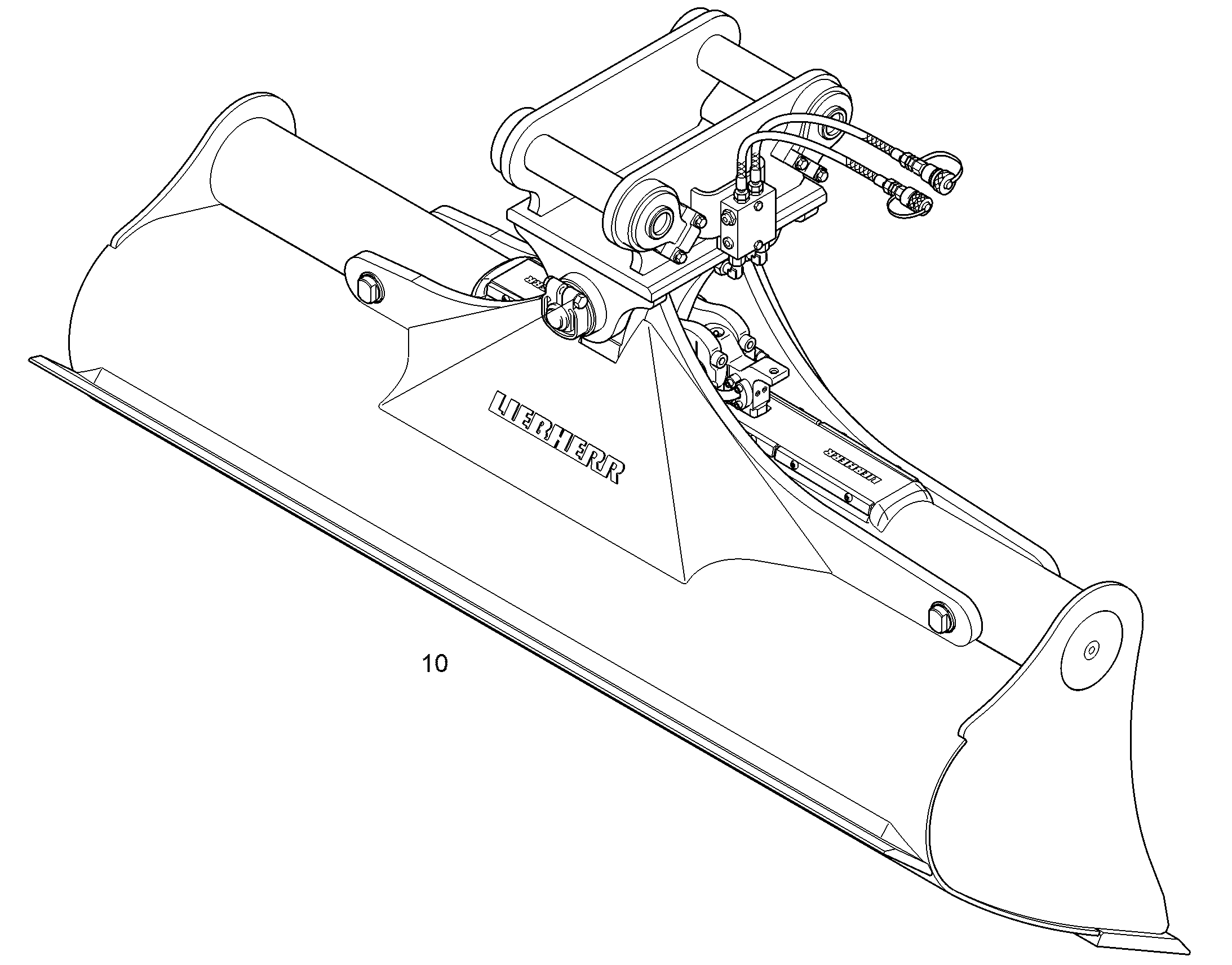 КОВШ КАНАВООЧИСТИТЕЛЯ 2000mm 0,7m³ 94067846 LIEBHERR