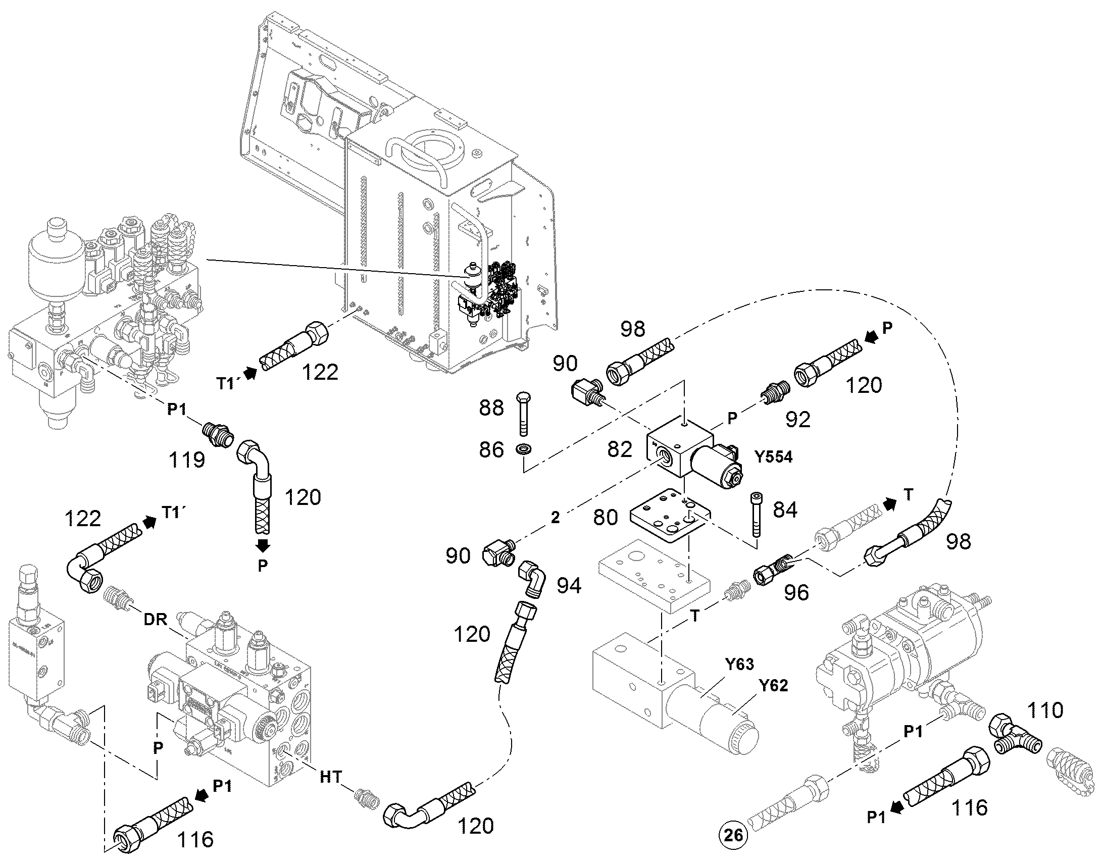 СОЕДИНЕНИЕ РЕЗЬБОВОЕ WH 10L G3/8' 11110943 LIEBHERR