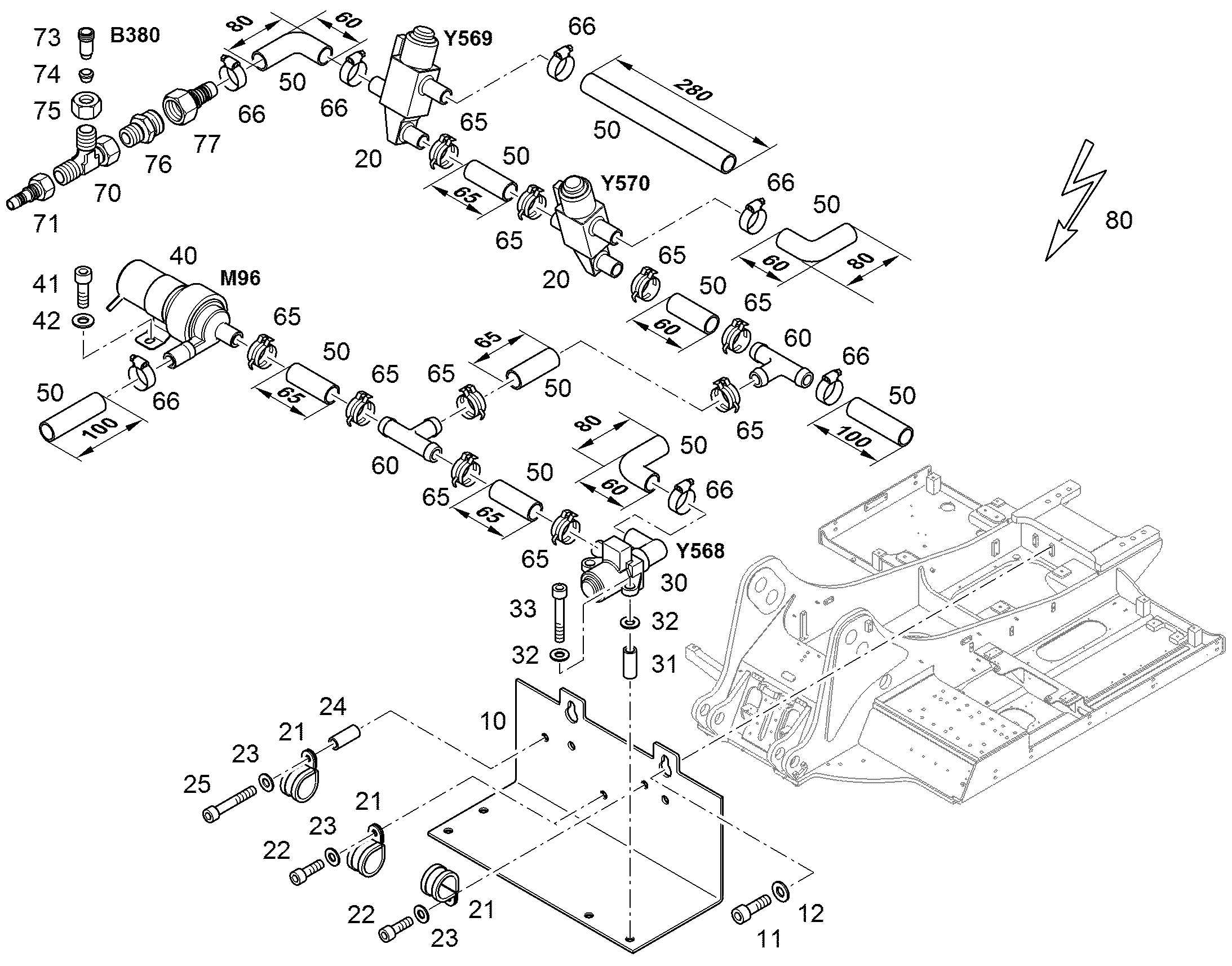 ВЕНТИЛЬ МАГНИТНЫЙ 24V 10343003 LIEBHERR